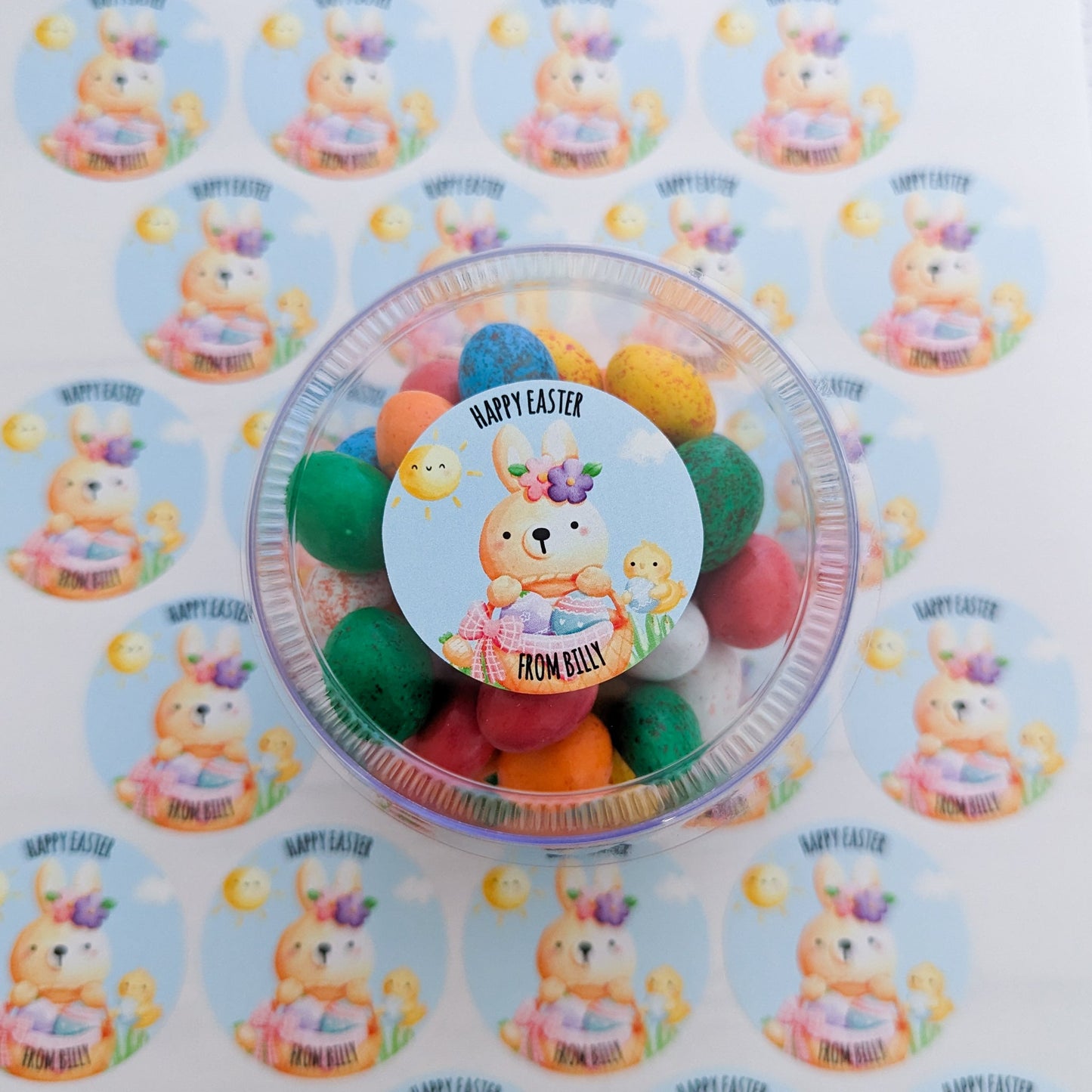 E&L Designs Cute Personalised Easter Class Gift Stickers