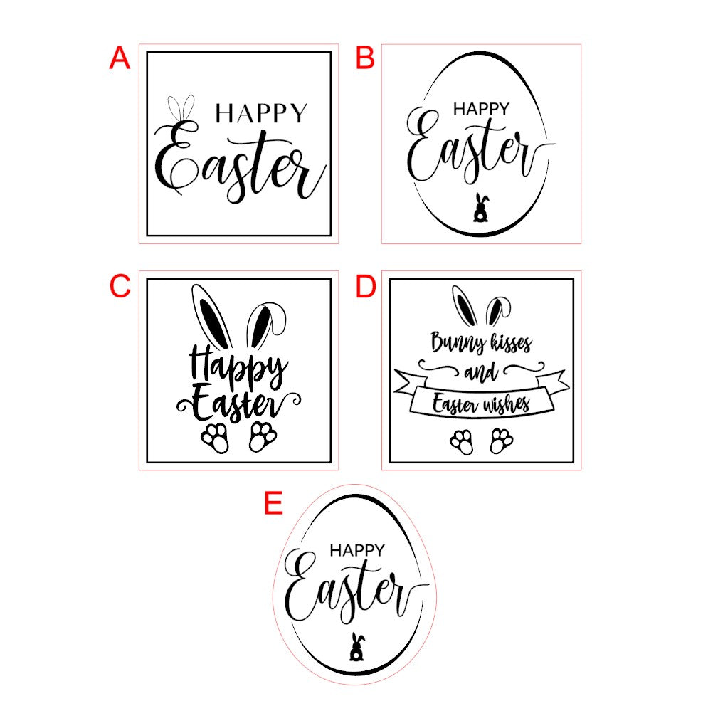E&L Designs Easter Foiled Candle Stickers