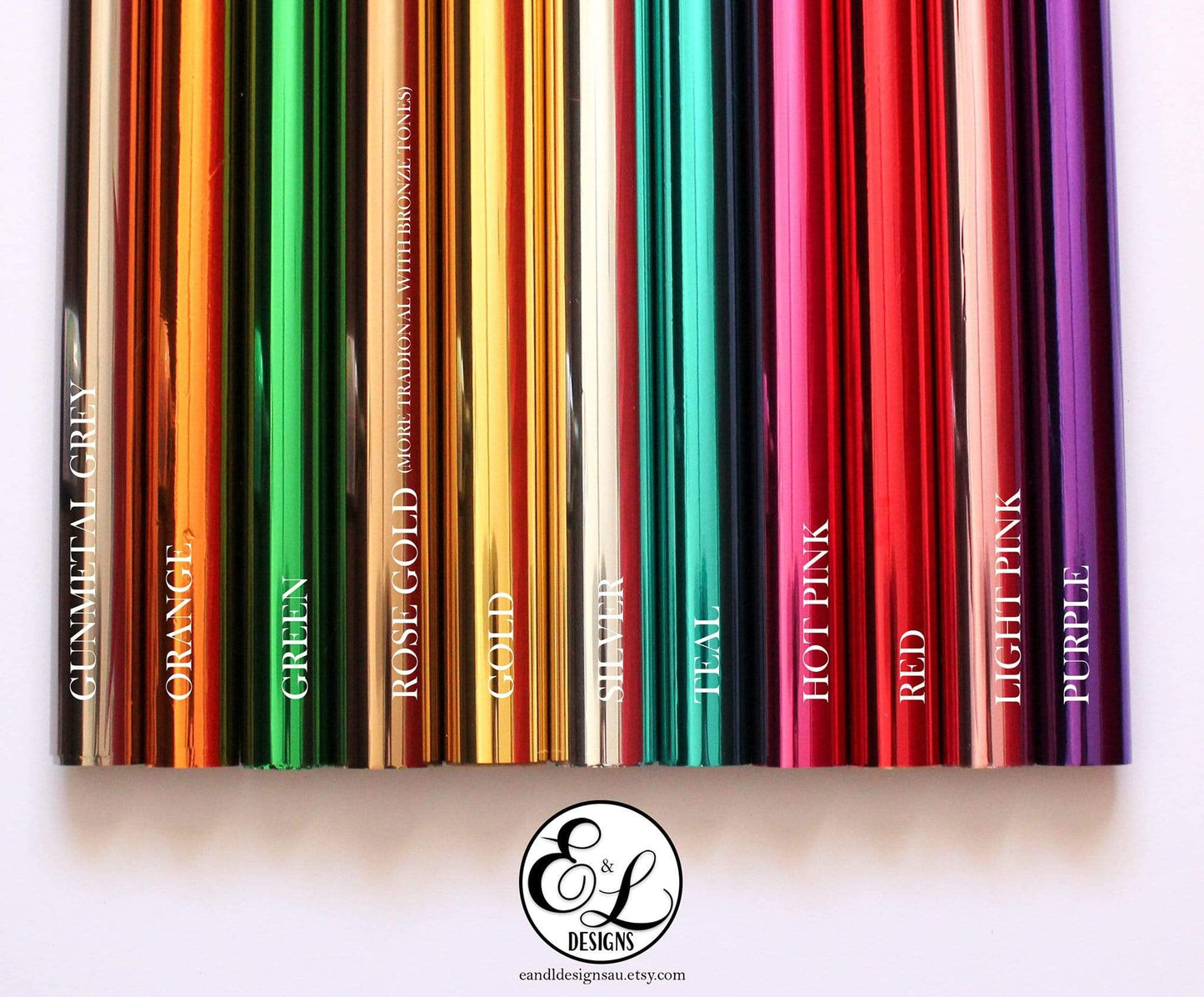 E&L Designs Eid Mubarak Stickers Foiled Coloured Stickers