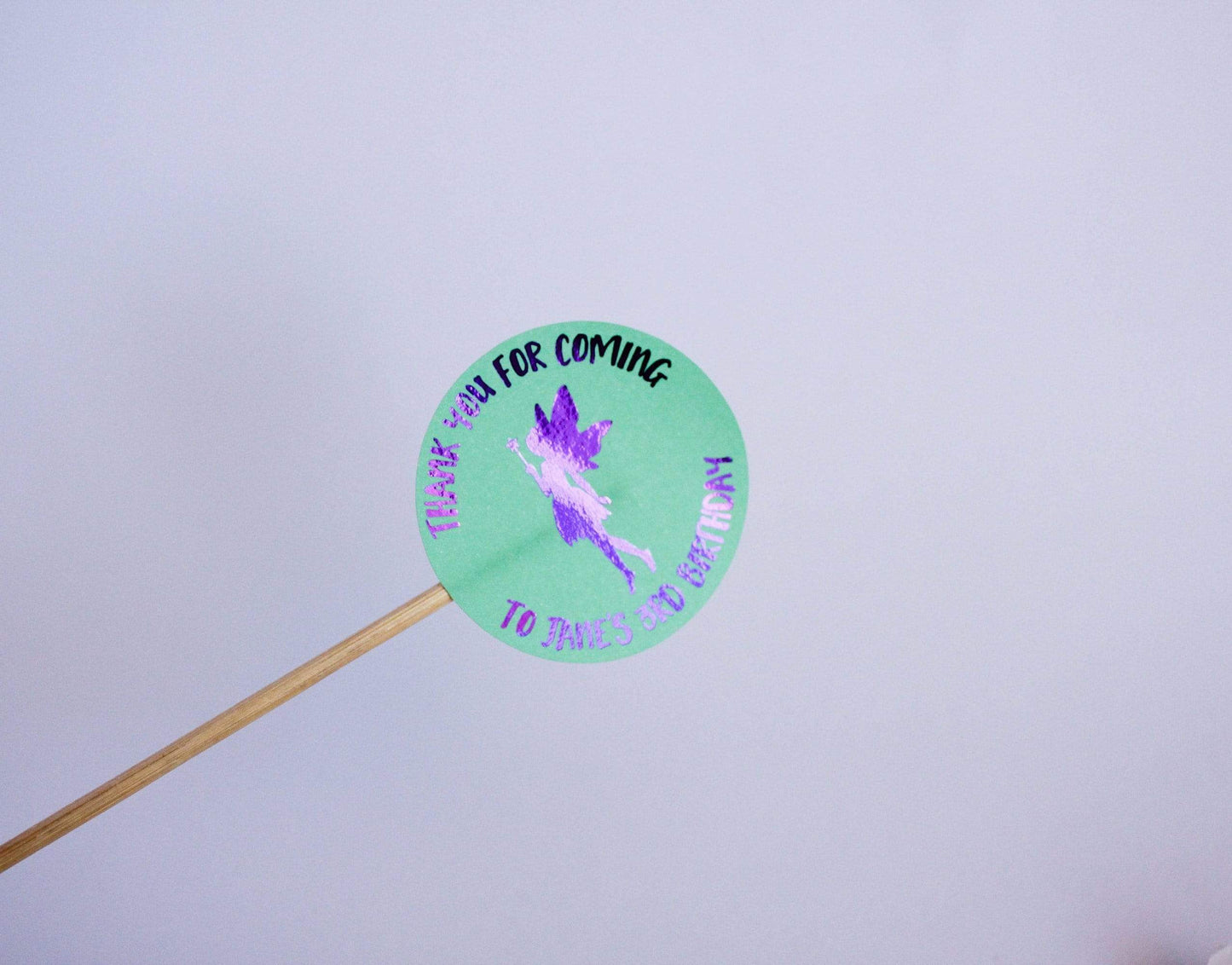 E&L Designs Fairy Personalised Foil Stickers - Fairy Theme