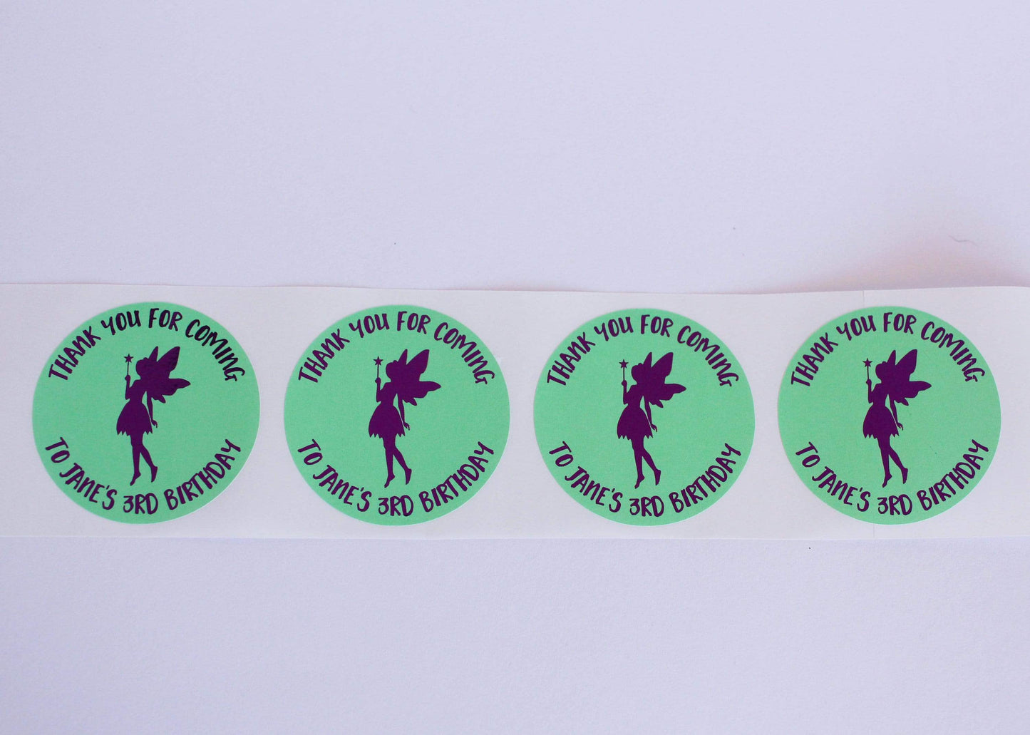 E&L Designs Fairy Personalised Foil Stickers - Fairy Theme
