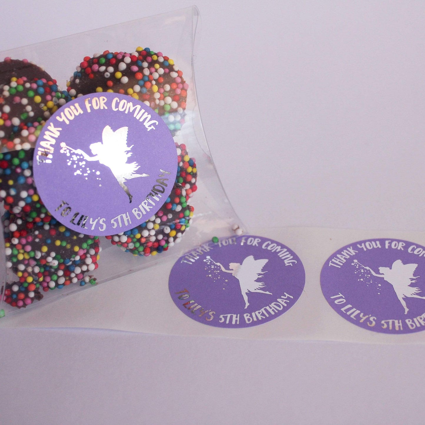 E&L Designs Fairy Personalised Foil Stickers - Fairy Theme