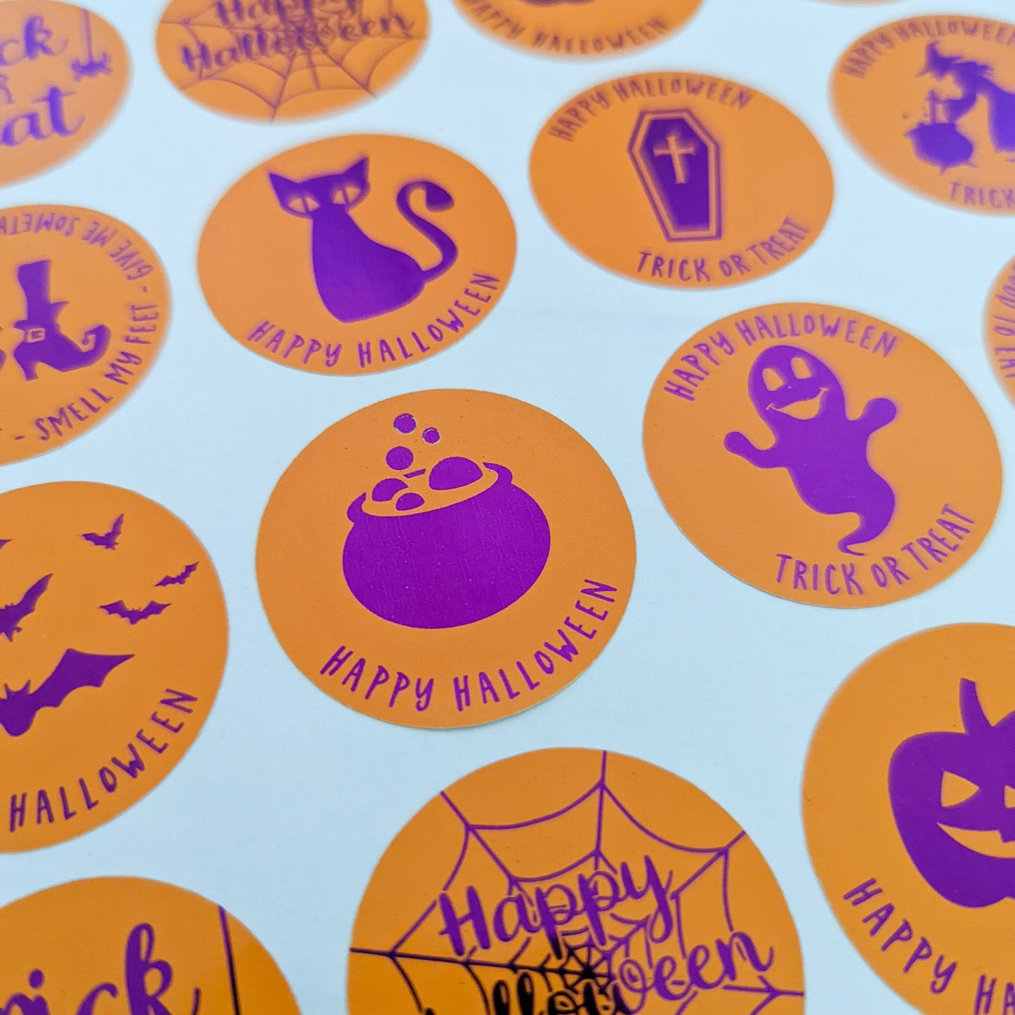 E&L Designs Foil Halloween Party Favour Stickers