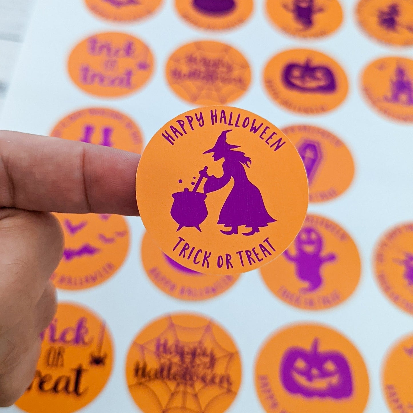 E&L Designs Foil Halloween Party Favour Stickers