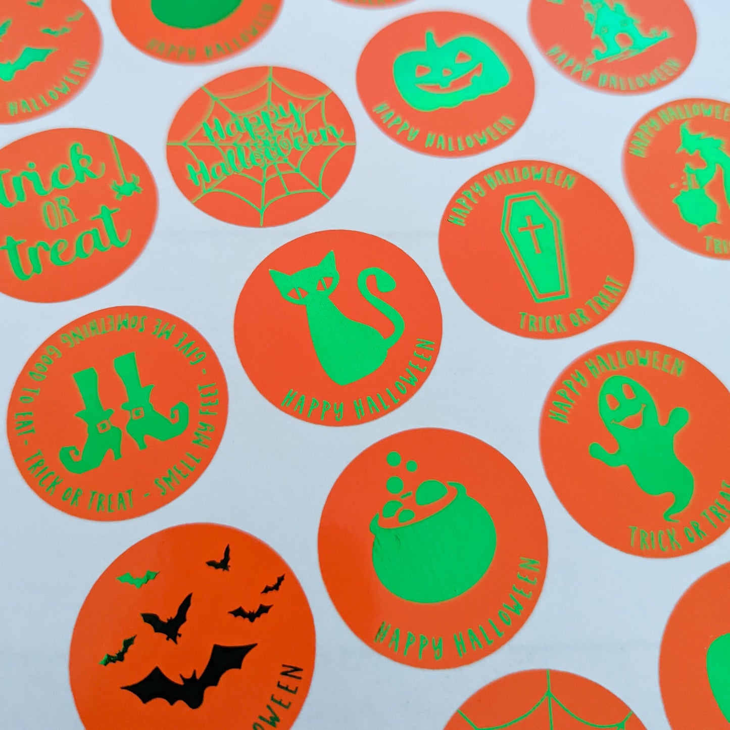 E&L Designs Foil Halloween Party Favour Stickers