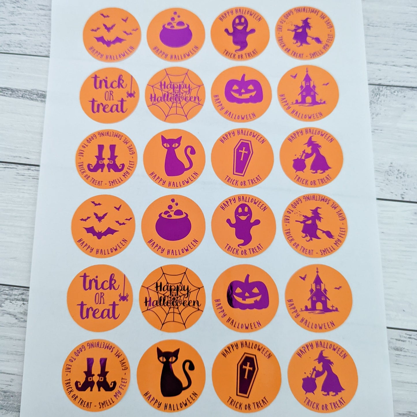 E&L Designs Foil Halloween Party Favour Stickers