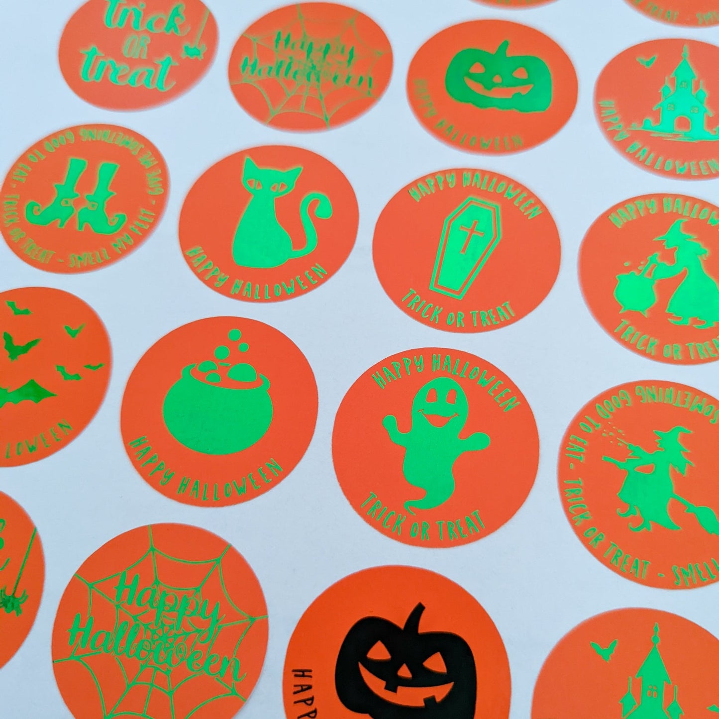 E&L Designs Foil Halloween Party Favour Stickers
