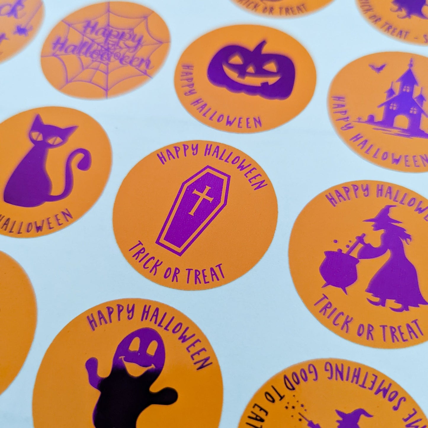 E&L Designs Foil Halloween Party Favour Stickers