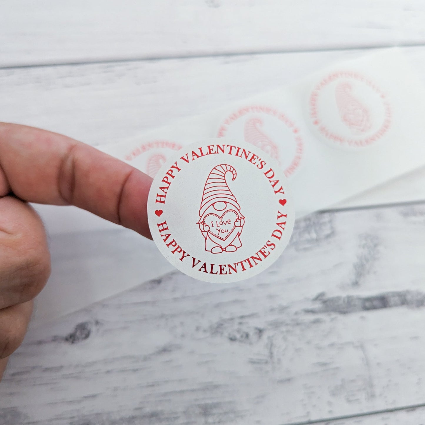 E&L Designs Gnome Valentine's Day Stickers