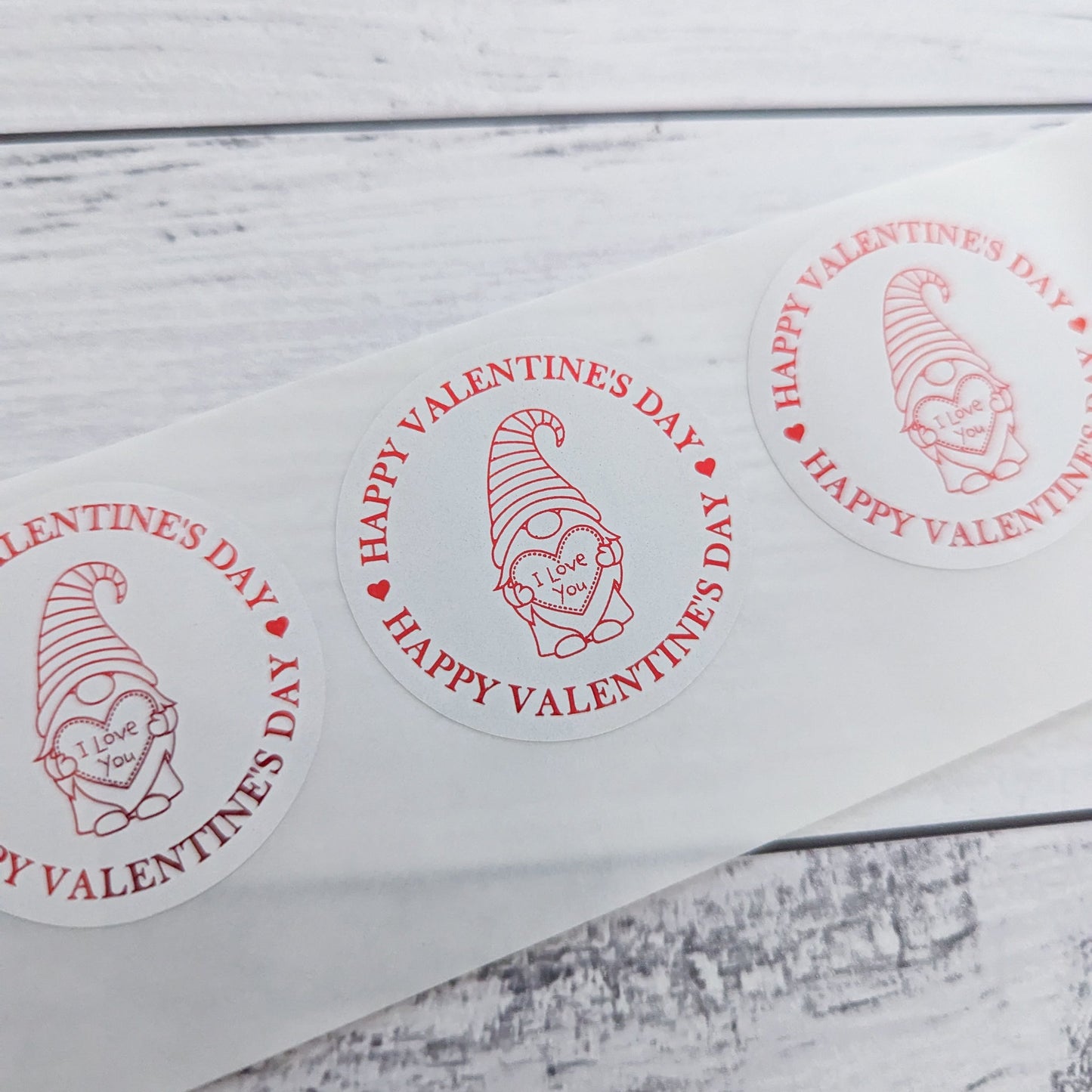 E&L Designs Gnome Valentine's Day Stickers