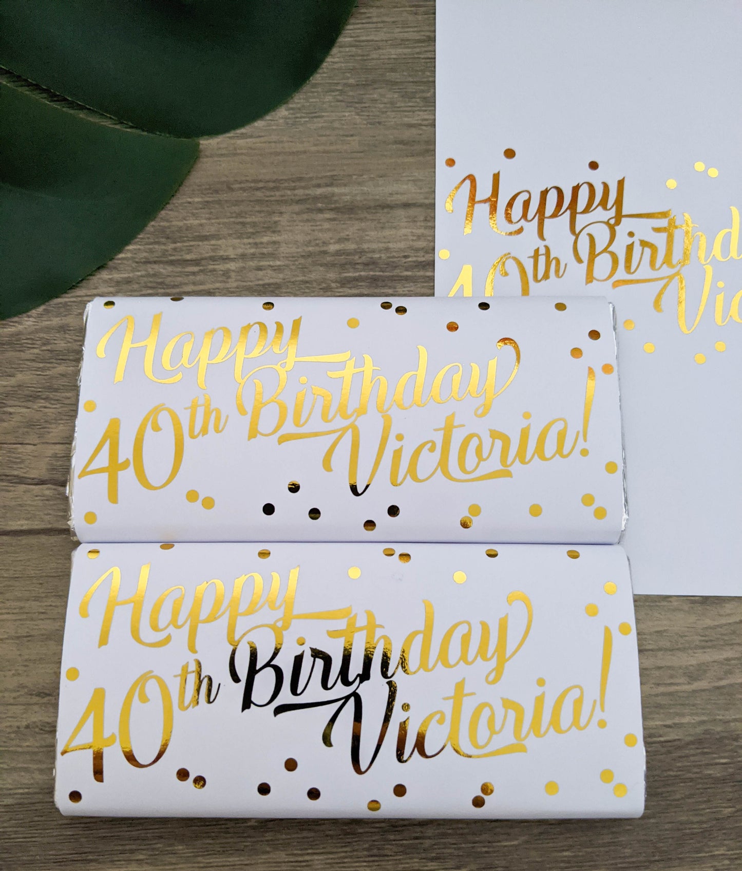 E&L Designs Happy Birthday Confetti Chocolate Wrappers, Set of 10