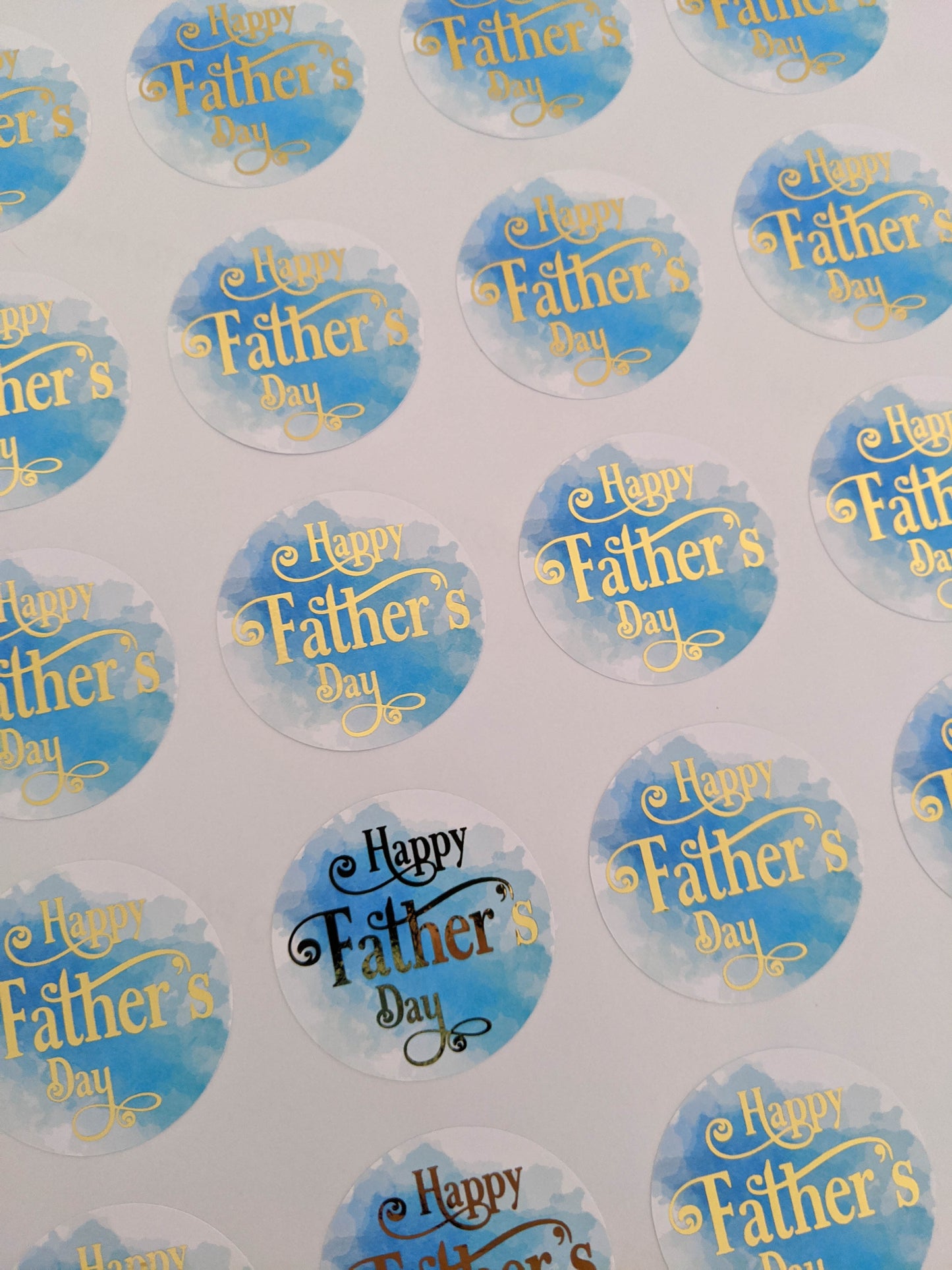 E&L Designs Happy Father's Day Foil Stickers