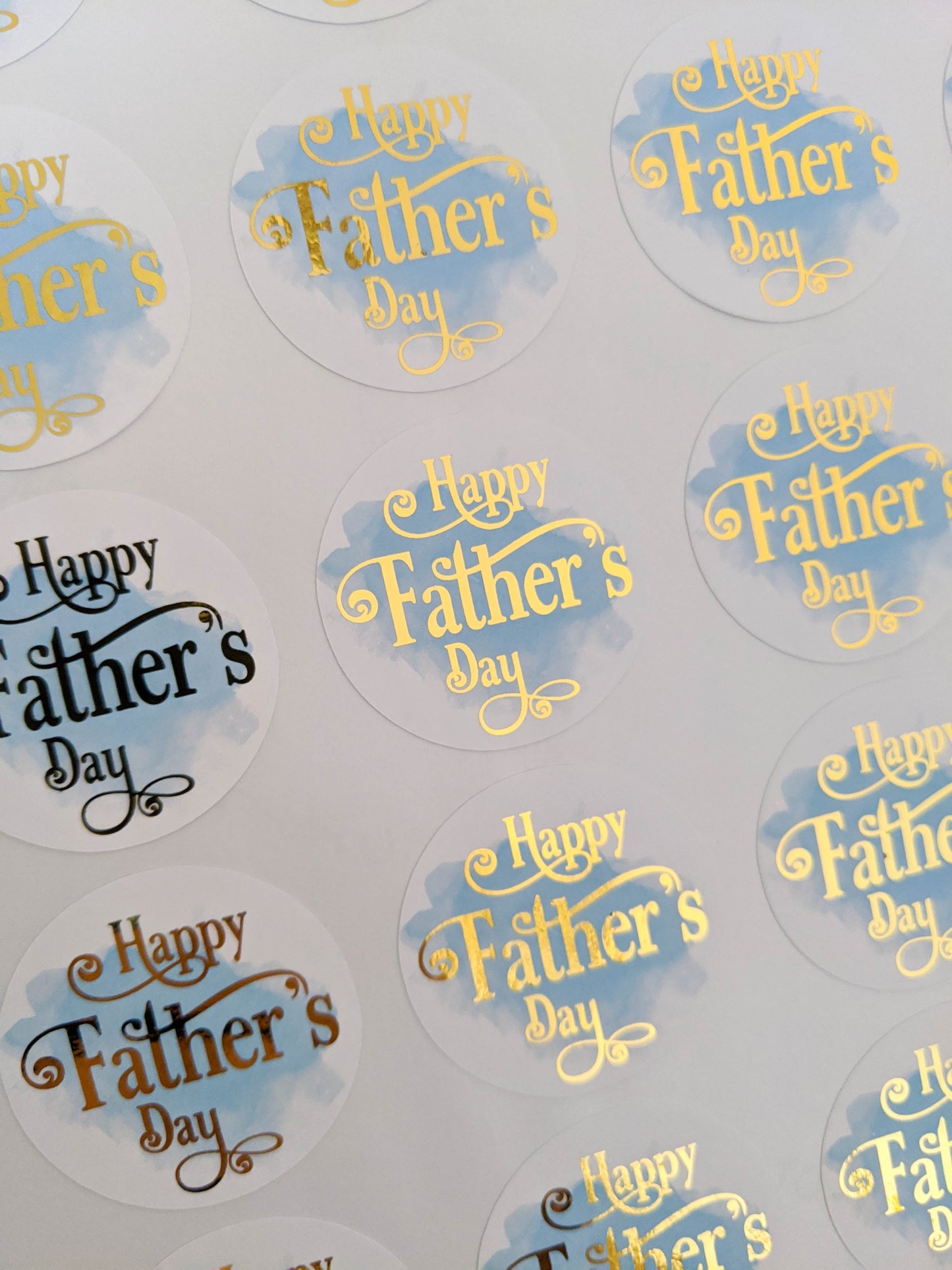 E&L Designs Happy Father's Day Foil Stickers