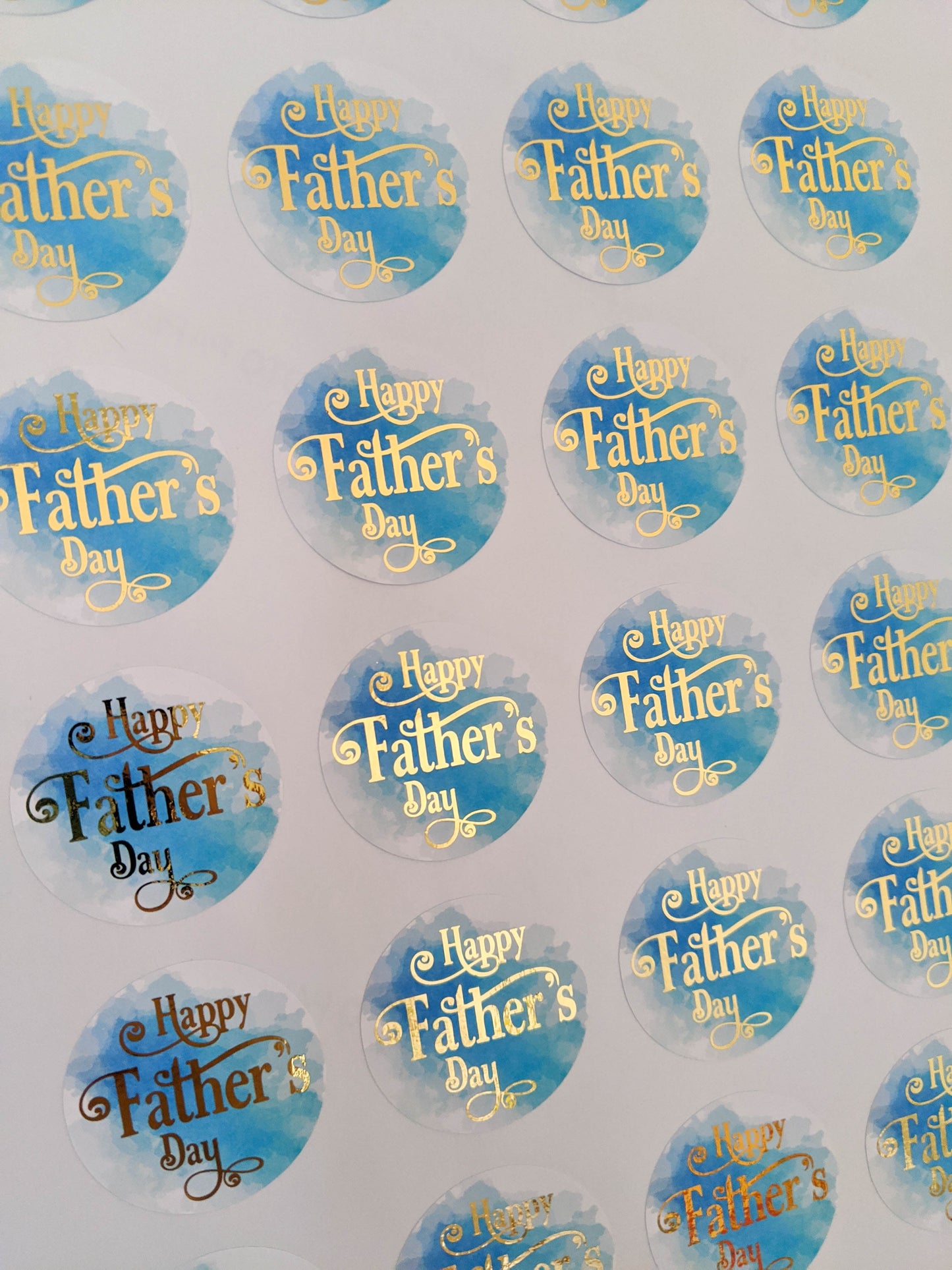 E&L Designs Happy Father's Day Foil Stickers
