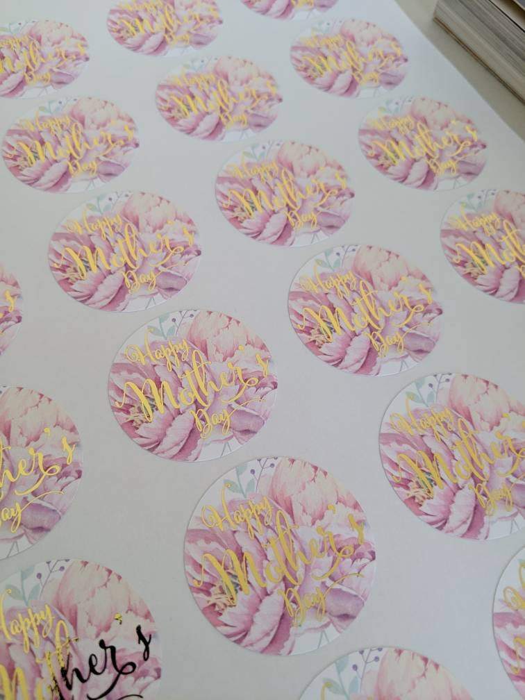 E&L Designs Happy Mother's Day Foil Stickers