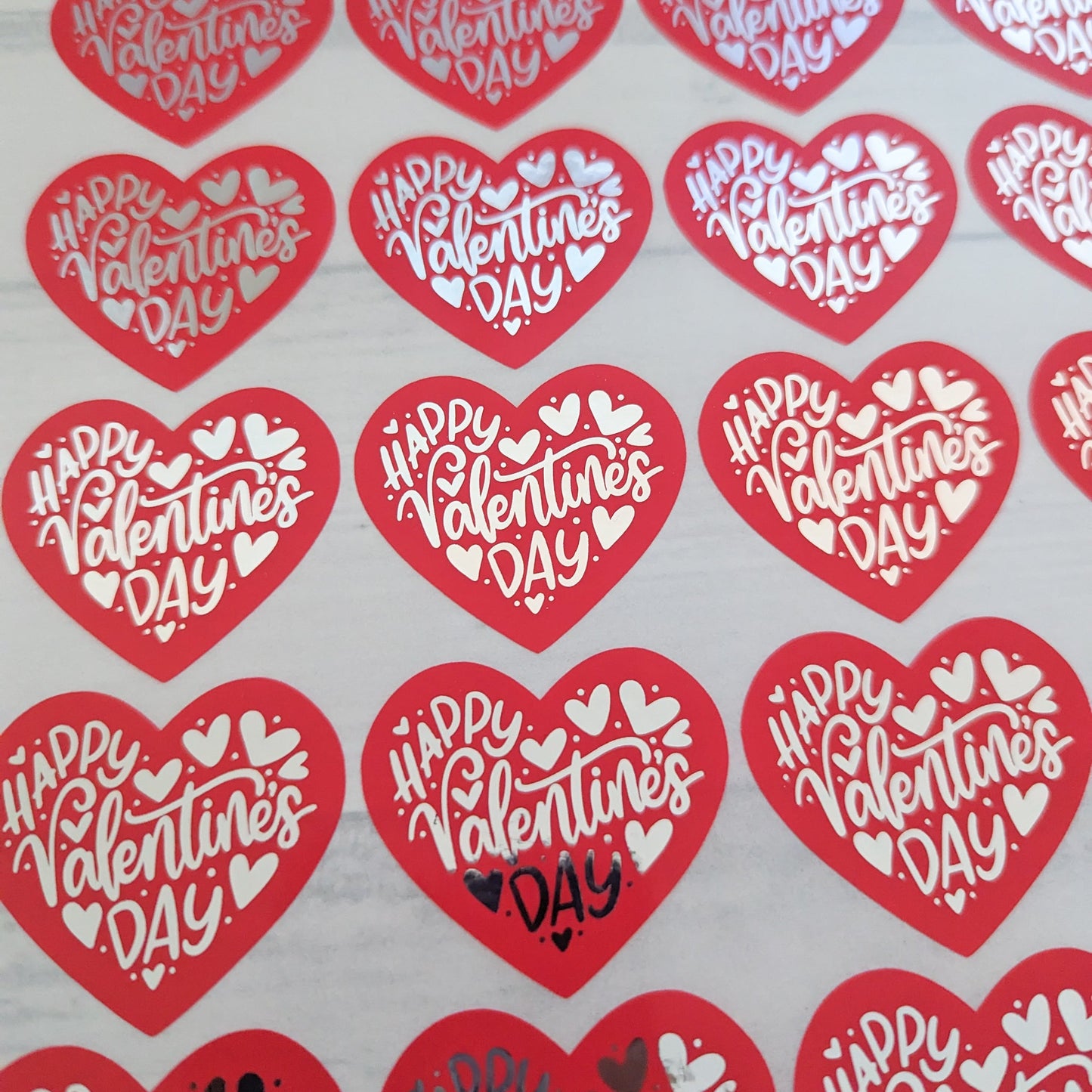 E&L Designs Heart Shaped Valentine's Day Stickers, Coloured