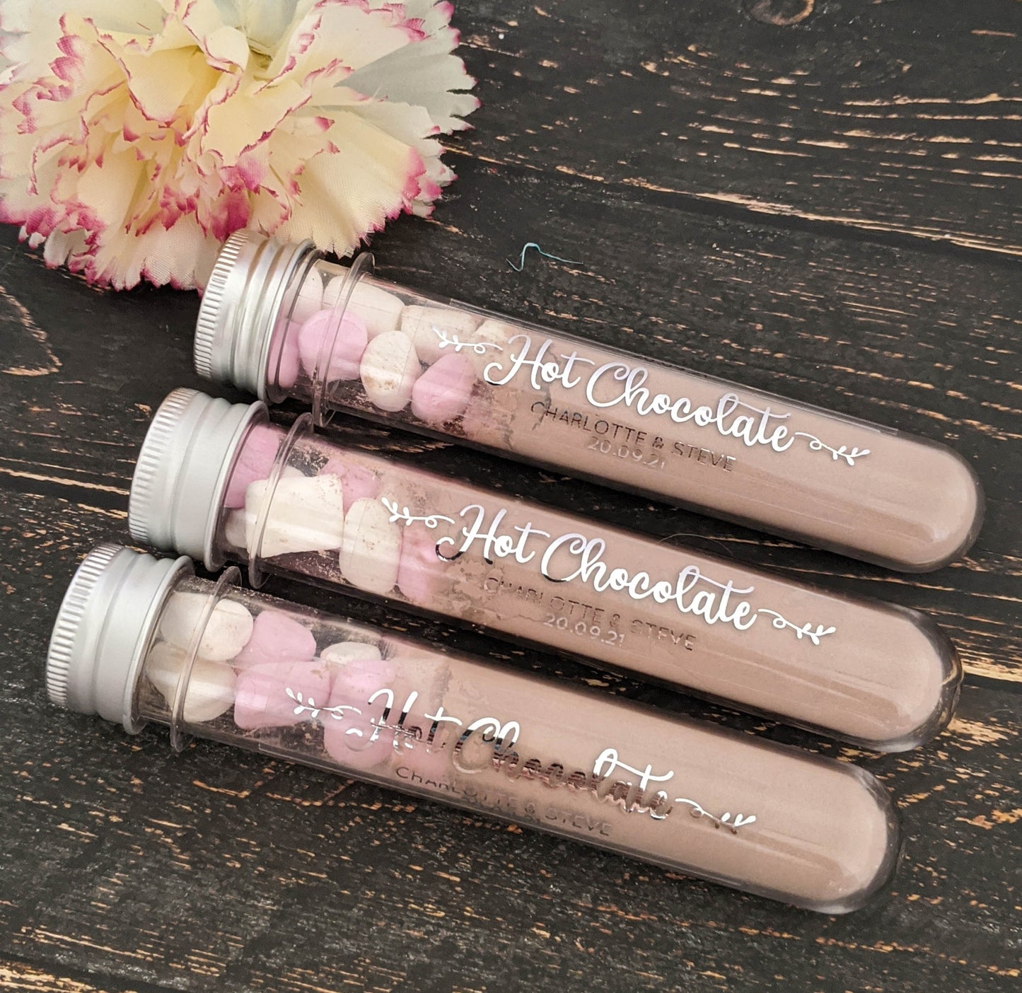 E&L Designs Hot Chocolate Clear Tube Stickers with Foil