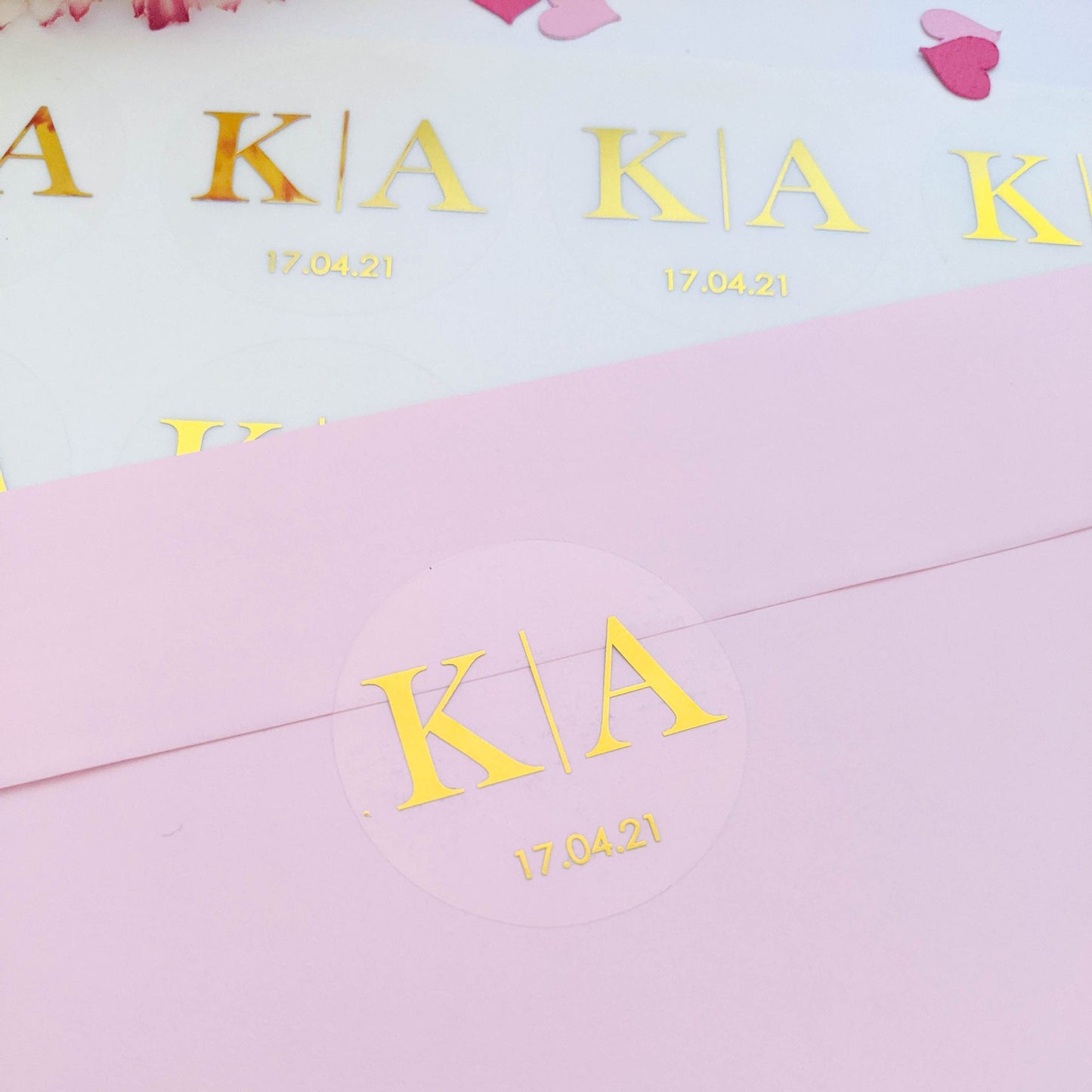 E&L Designs Initials Wedding Invitation Envelope Seals