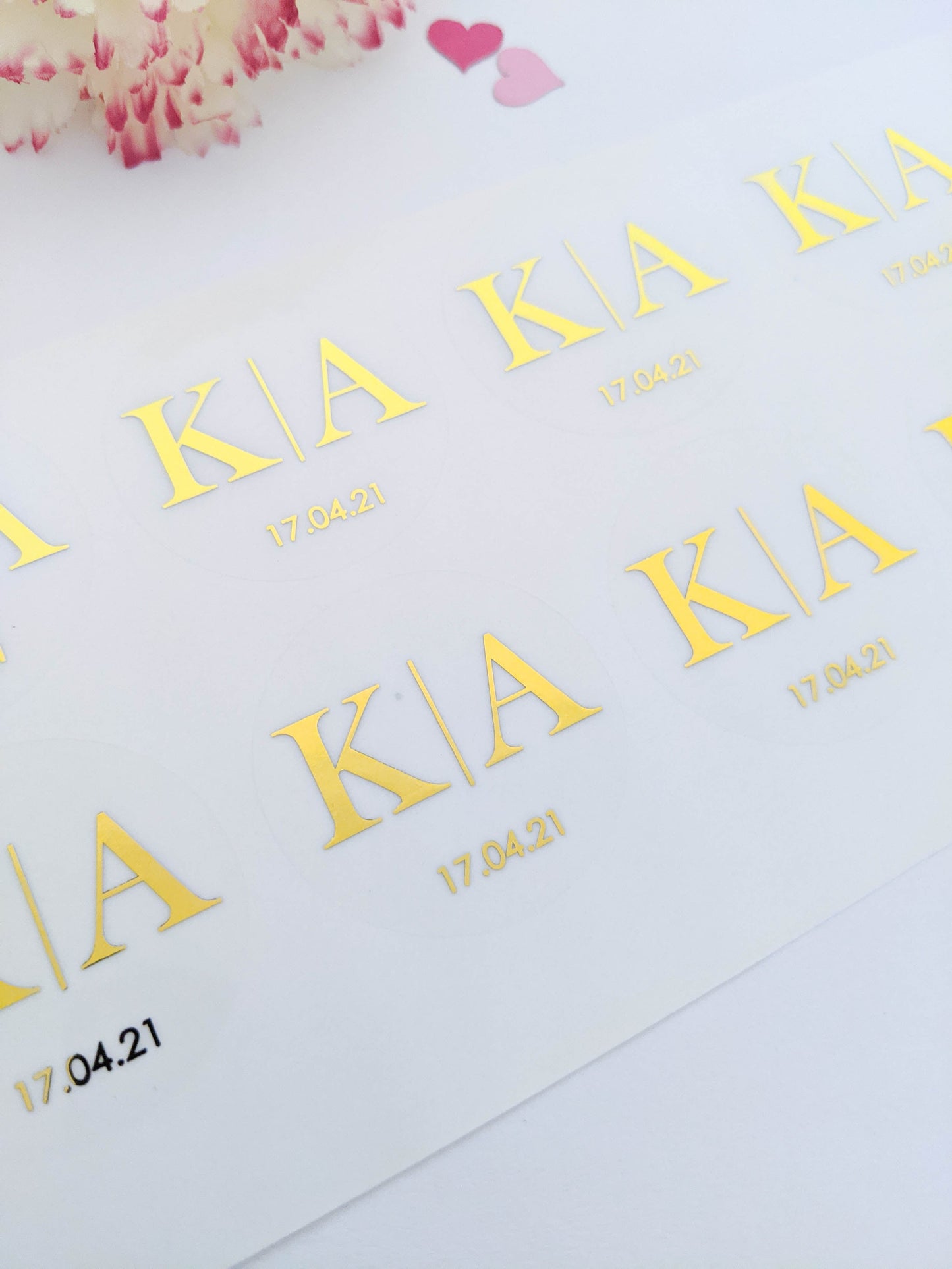 E&L Designs Initials Wedding Invitation Envelope Seals