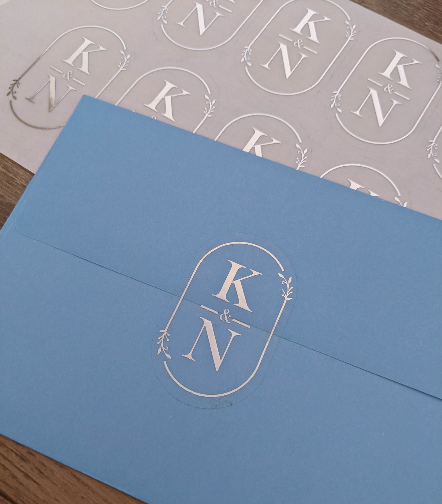 E&L Designs Long Initials Wedding Invitation Envelope Seals