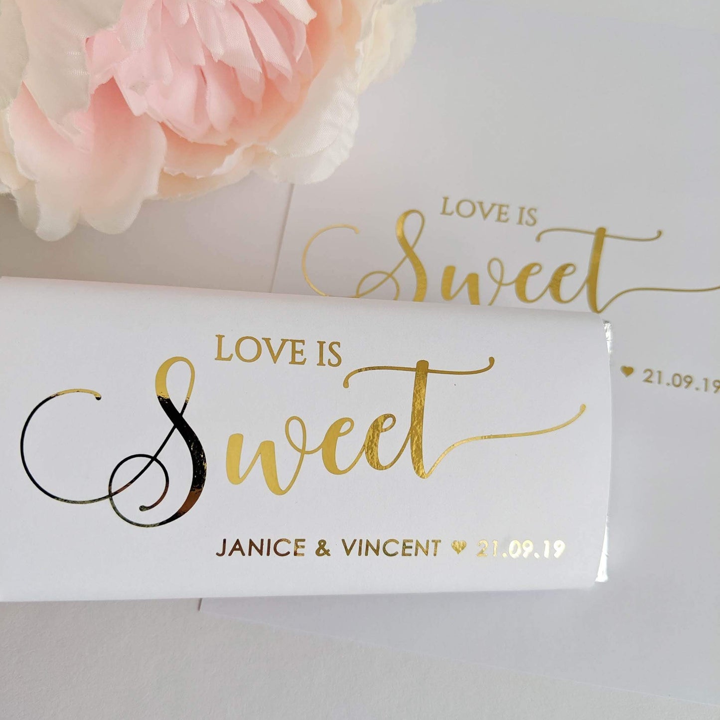 E&L Designs Love is Sweet Chocolate Wrappers x 10