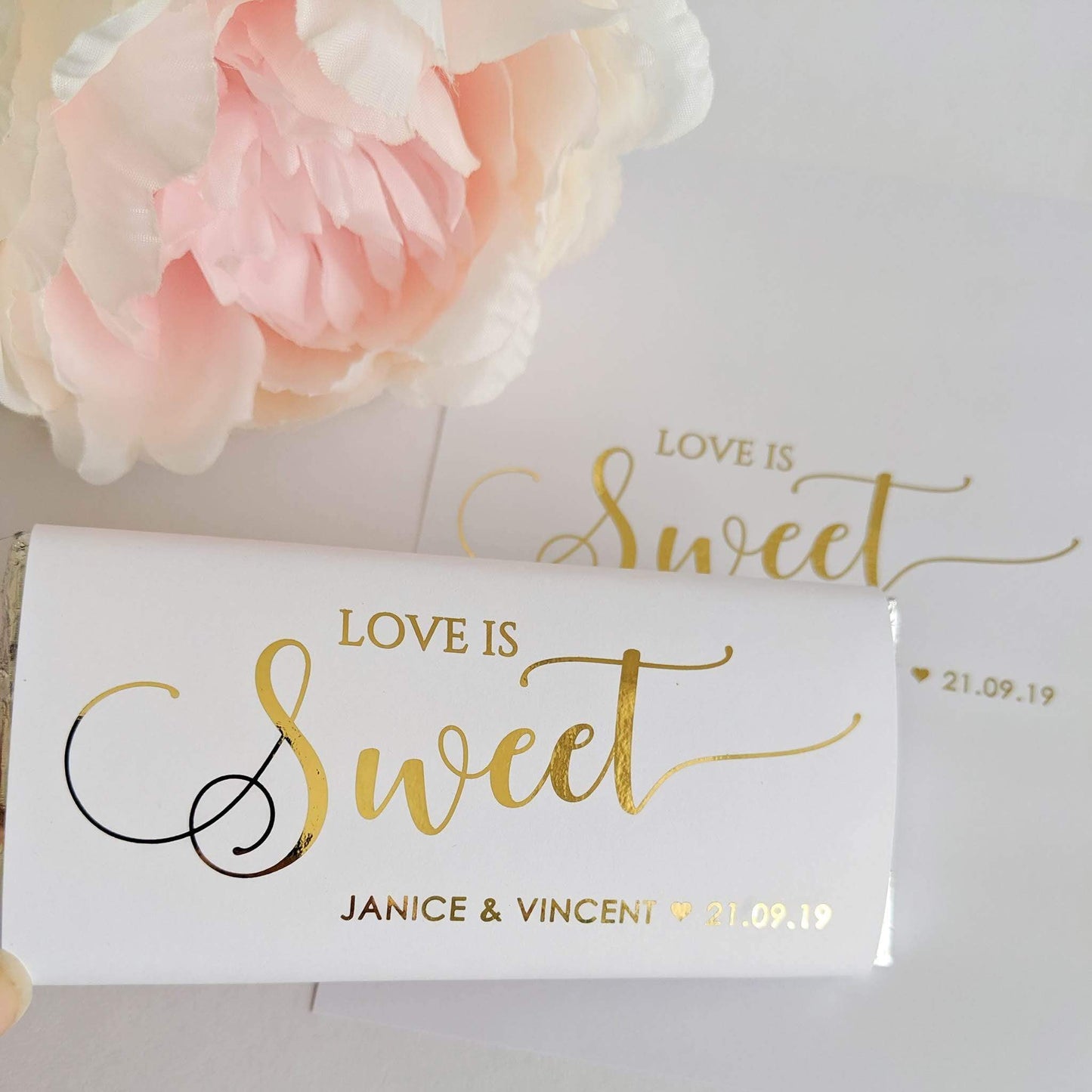 E&L Designs Love is Sweet Chocolate Wrappers x 10