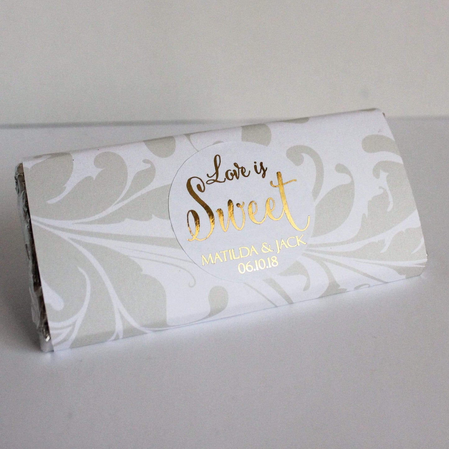 E&L Designs Love is Sweet Wedding Foiled Stickers