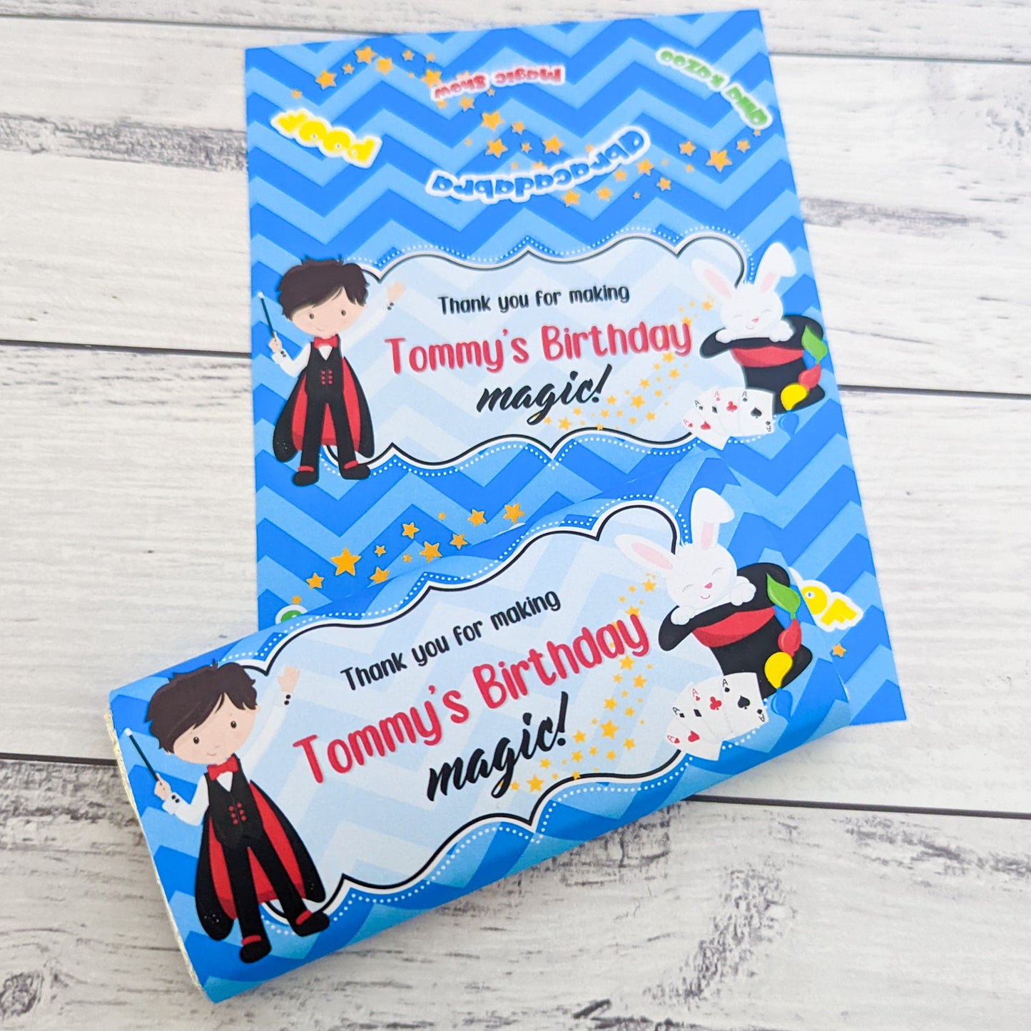E&L Designs Magic Magician Printed Chocolate Wrappers, Set of 10