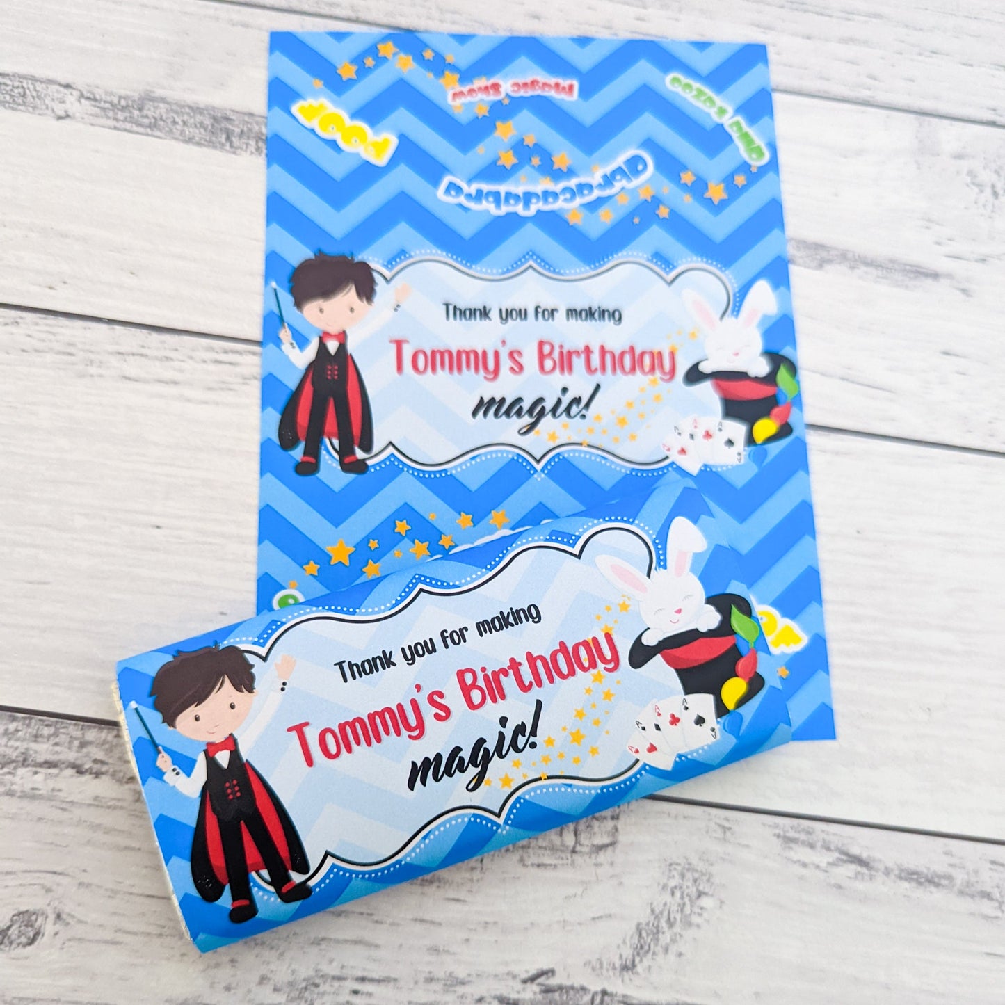 E&L Designs Magic Magician Printed Chocolate Wrappers, Set of 10