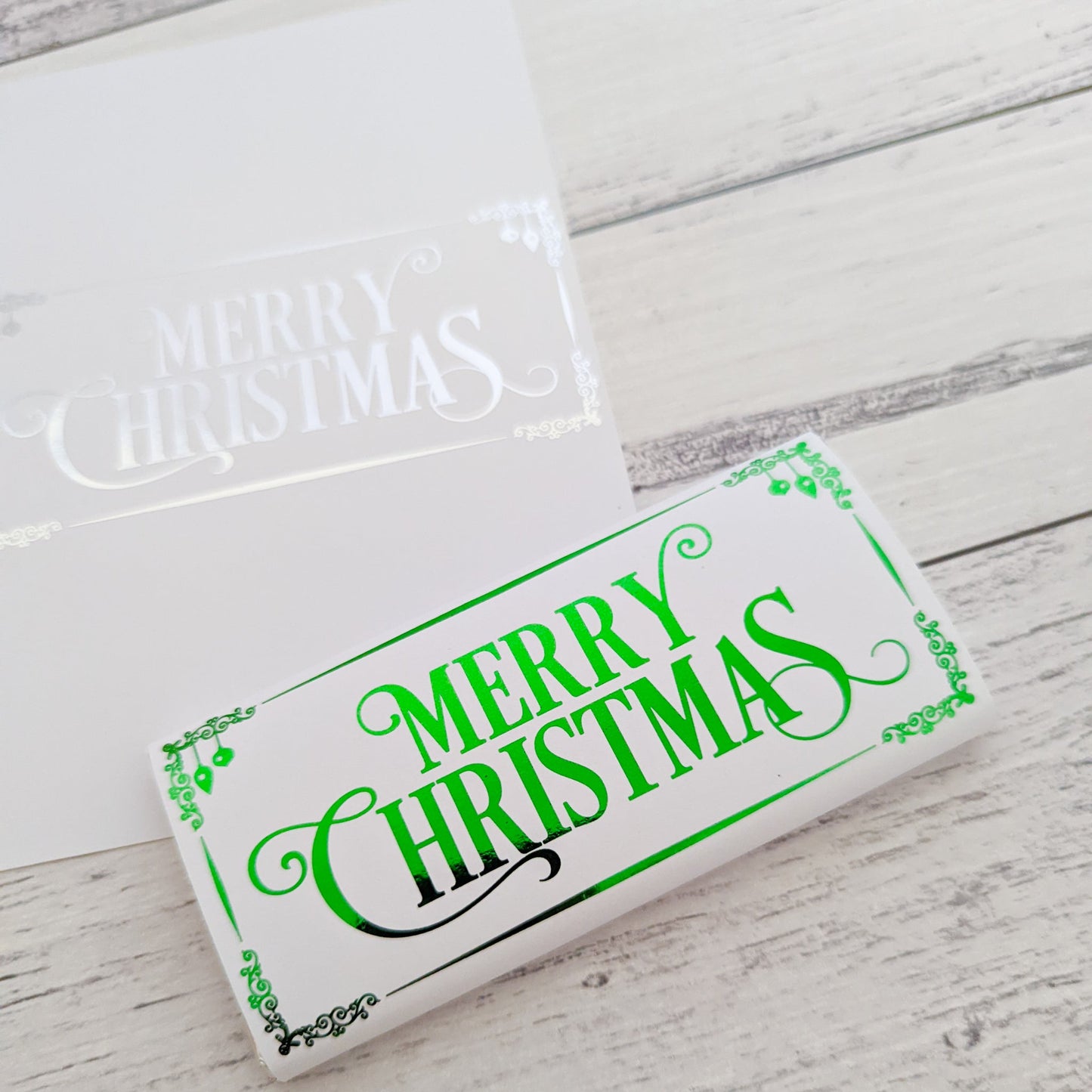 E&L Designs Merry Christmas Chocolate Wrappers, Set of 10
