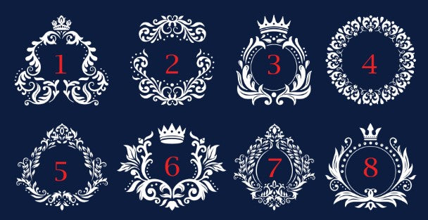 E&L Designs Monogram with Name Stickers