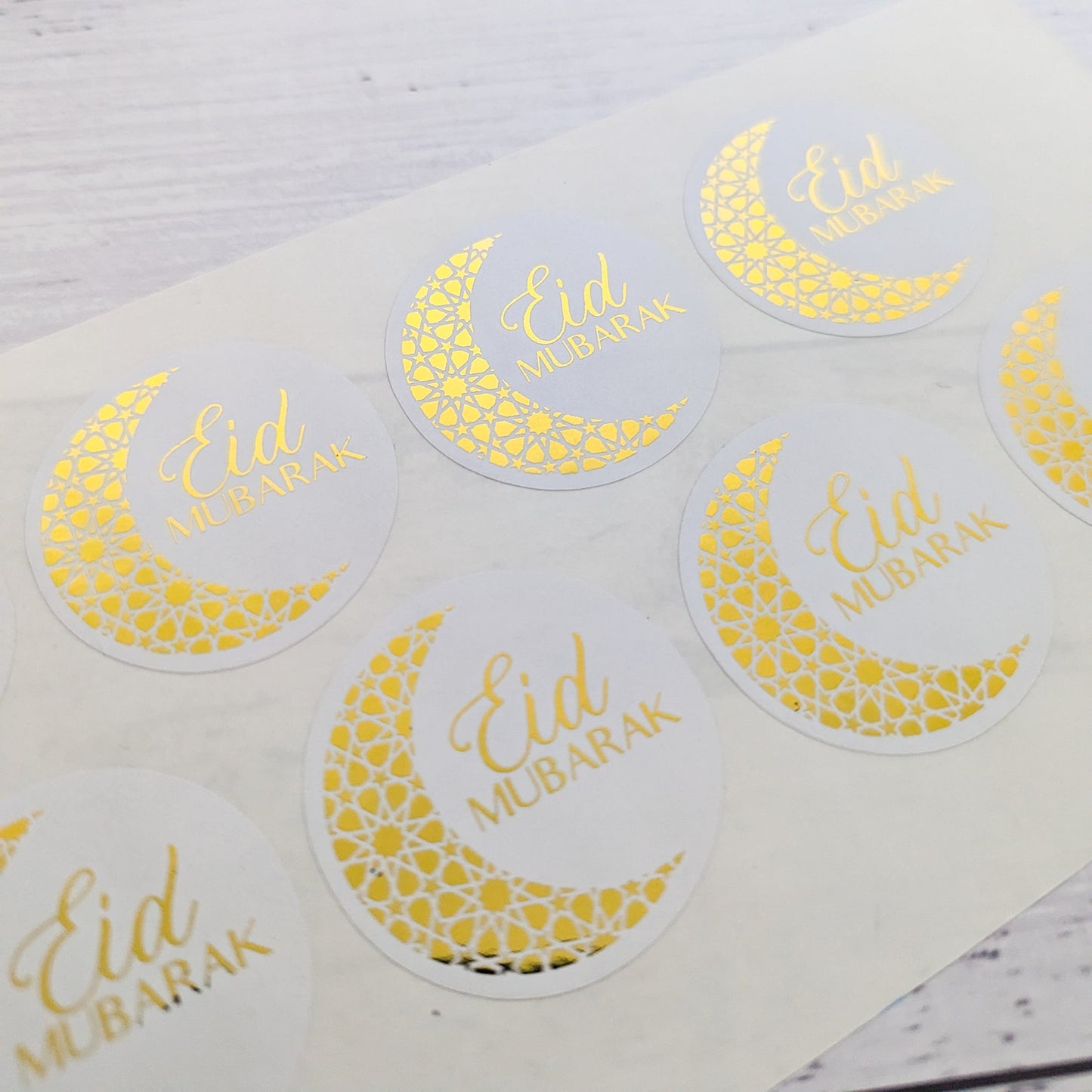 E&L Designs Moon Eid Mubarak Stickers