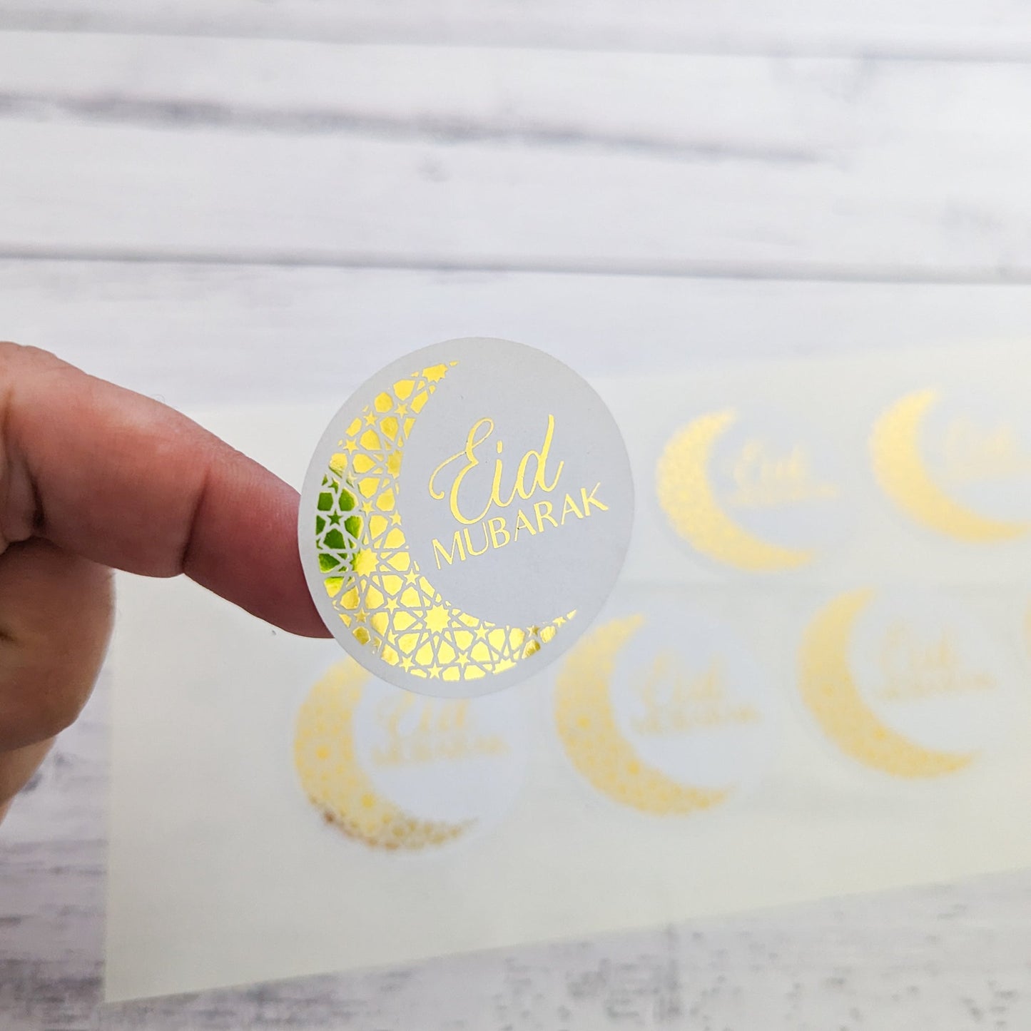 E&L Designs Moon Eid Mubarak Stickers