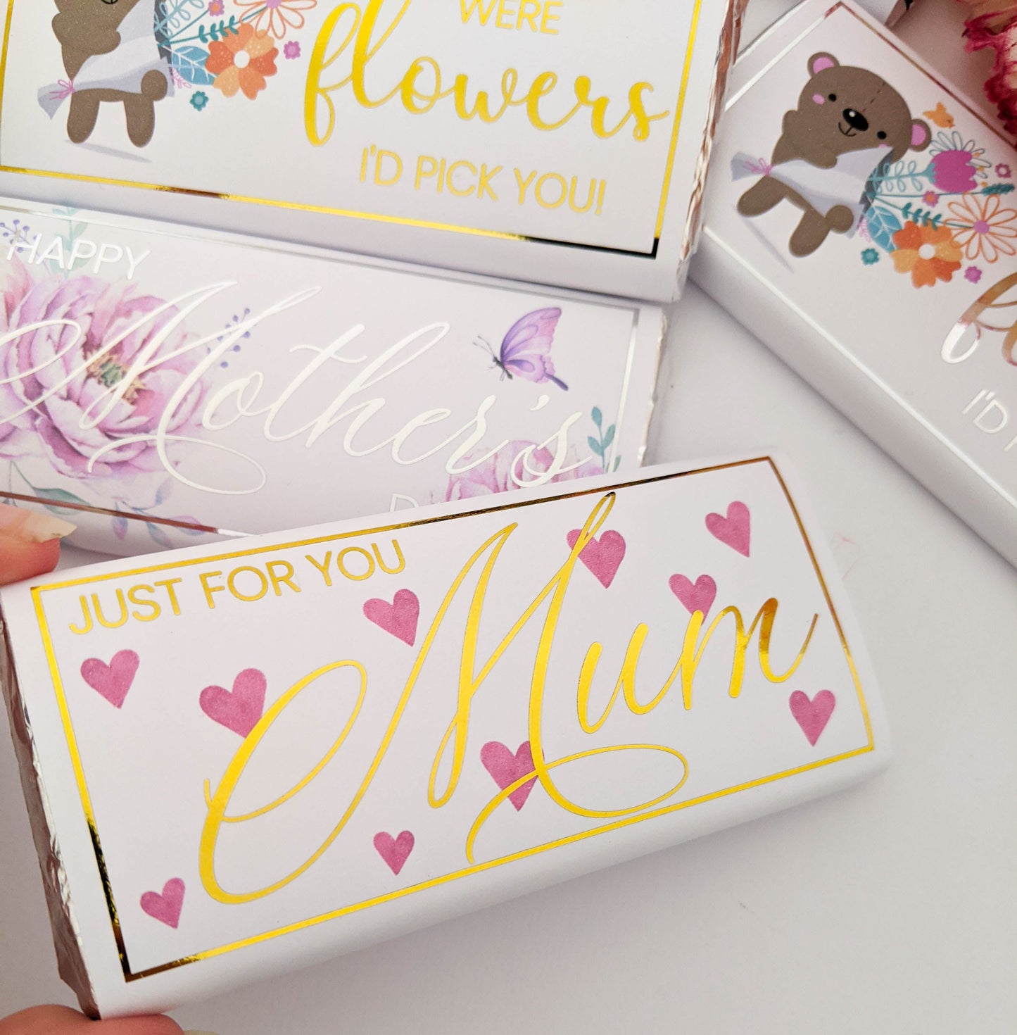 E&L Designs Mother's Day Chocolate Wrappers, Individual Wrappers