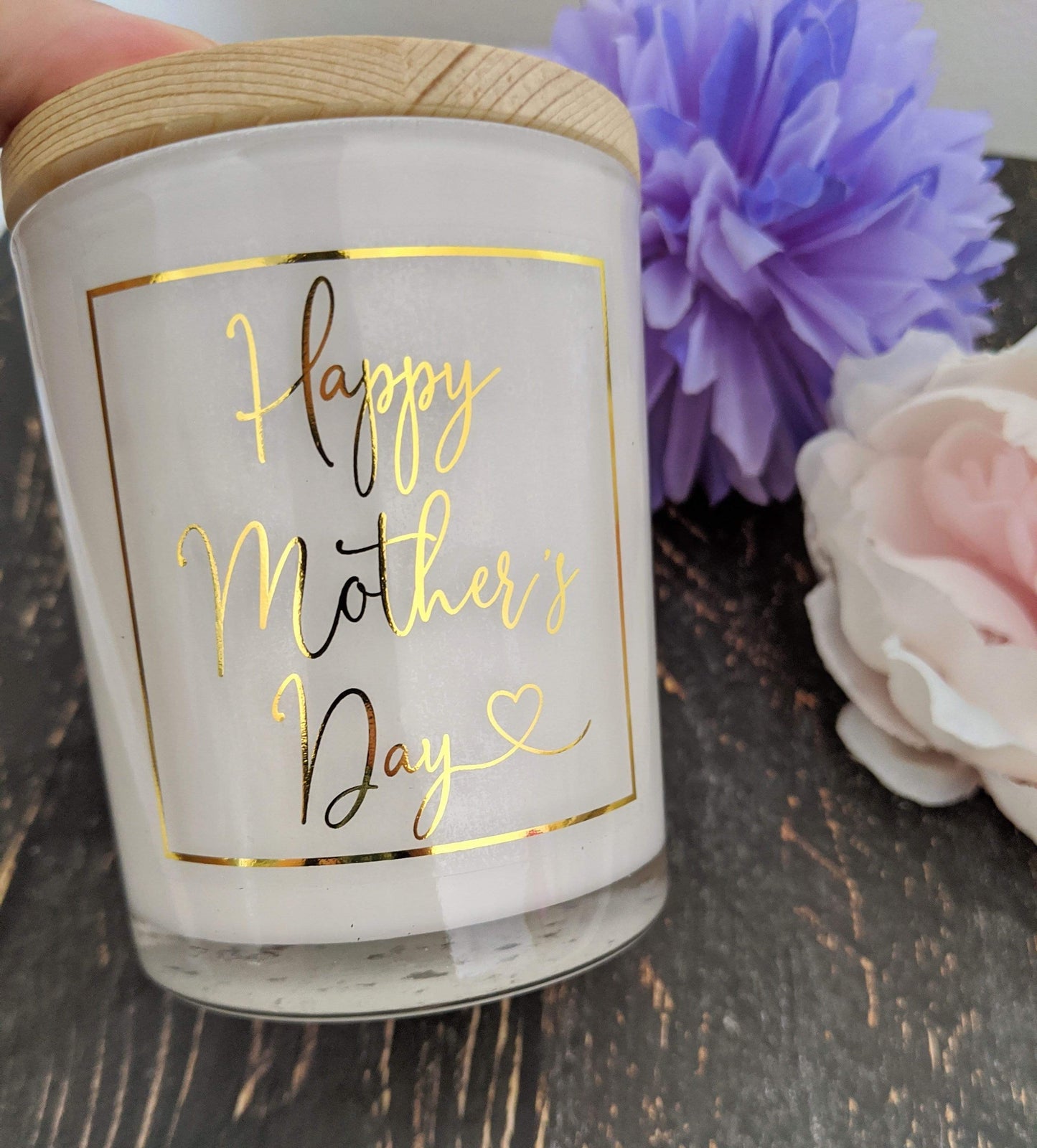 E&L Designs Mother's Day Clear Foiled Candle Stickers