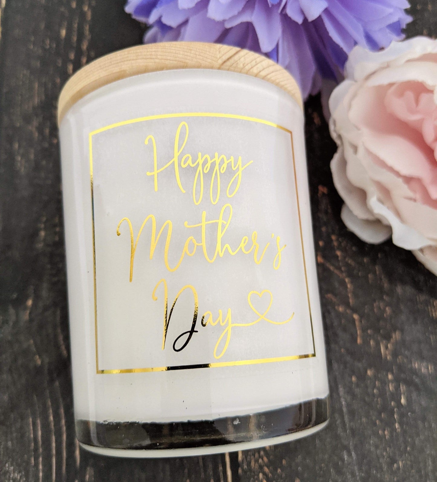 E&L Designs Mother's Day Clear Foiled Candle Stickers