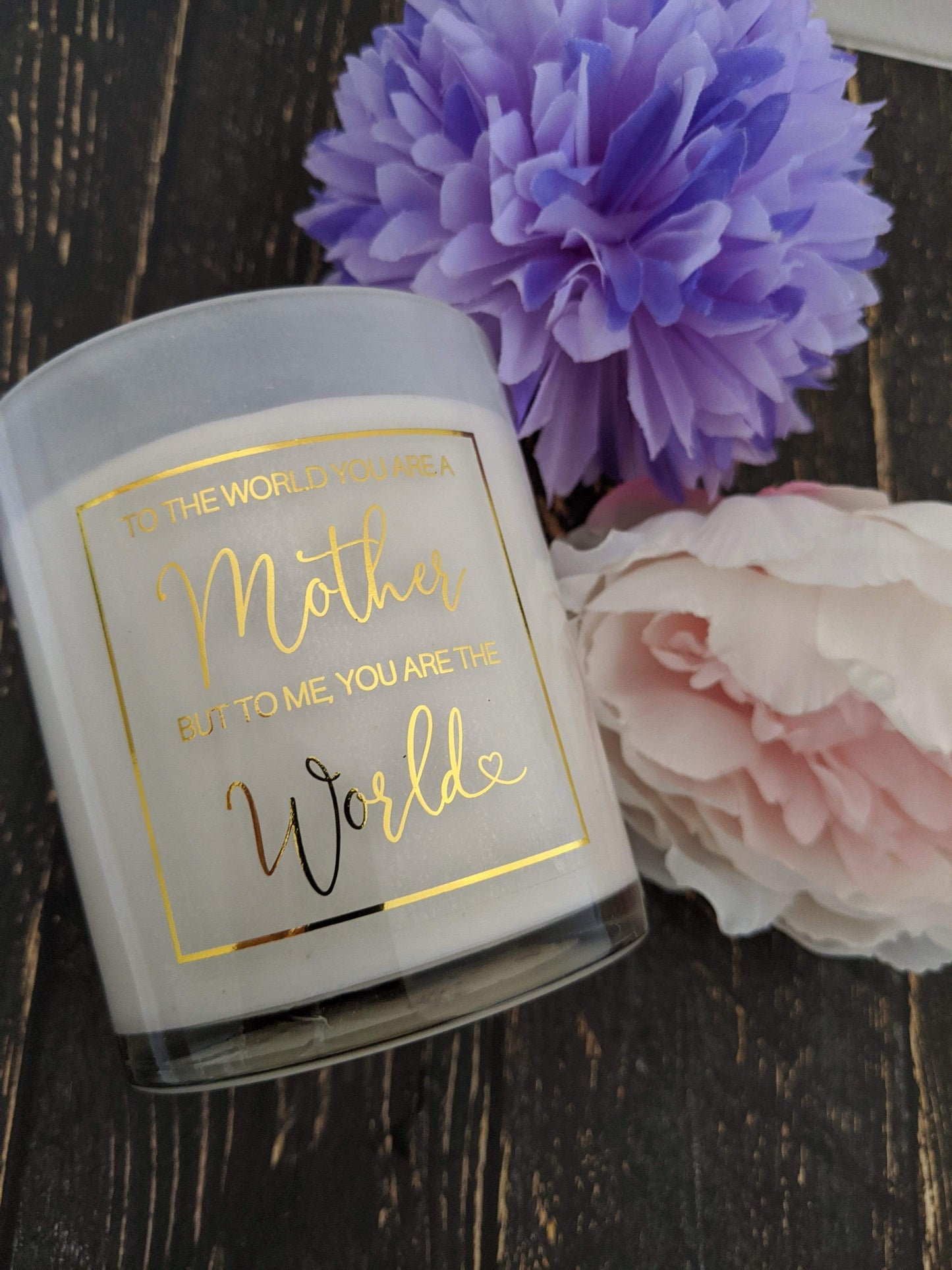 E&L Designs Mother's Day Clear Foiled Candle Stickers