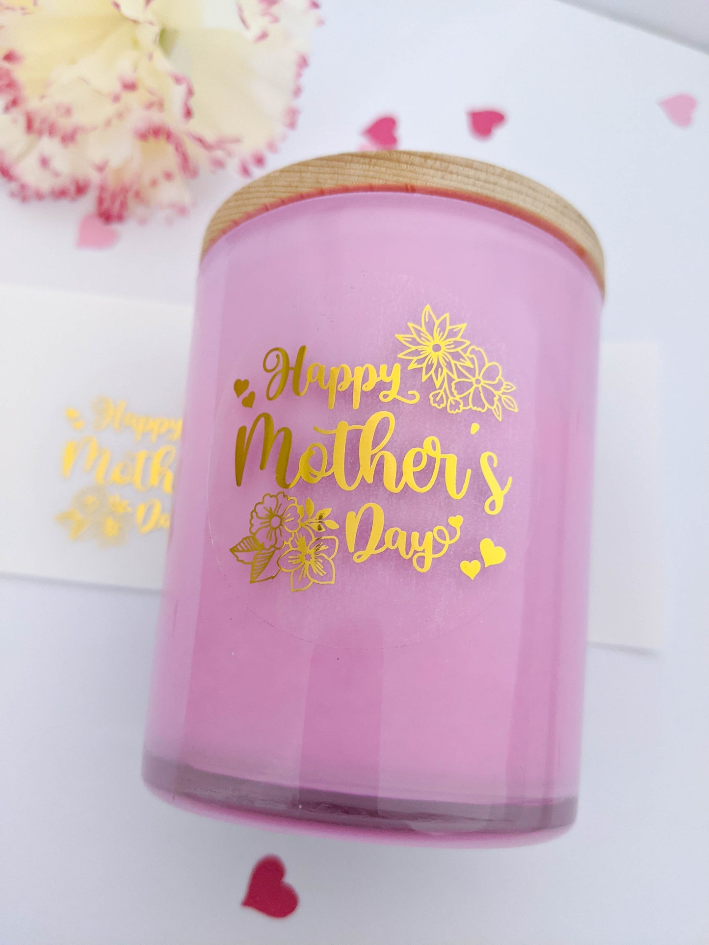 E&L Designs Mother's Day Clear Foiled Candle Stickers