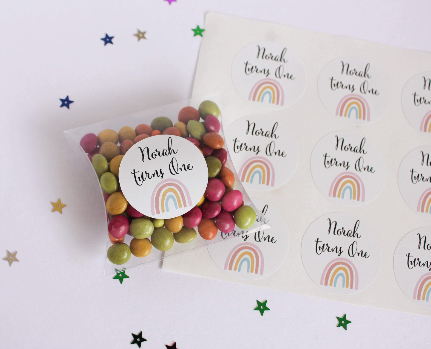 E&L Designs Natural Rainbow Stickers
