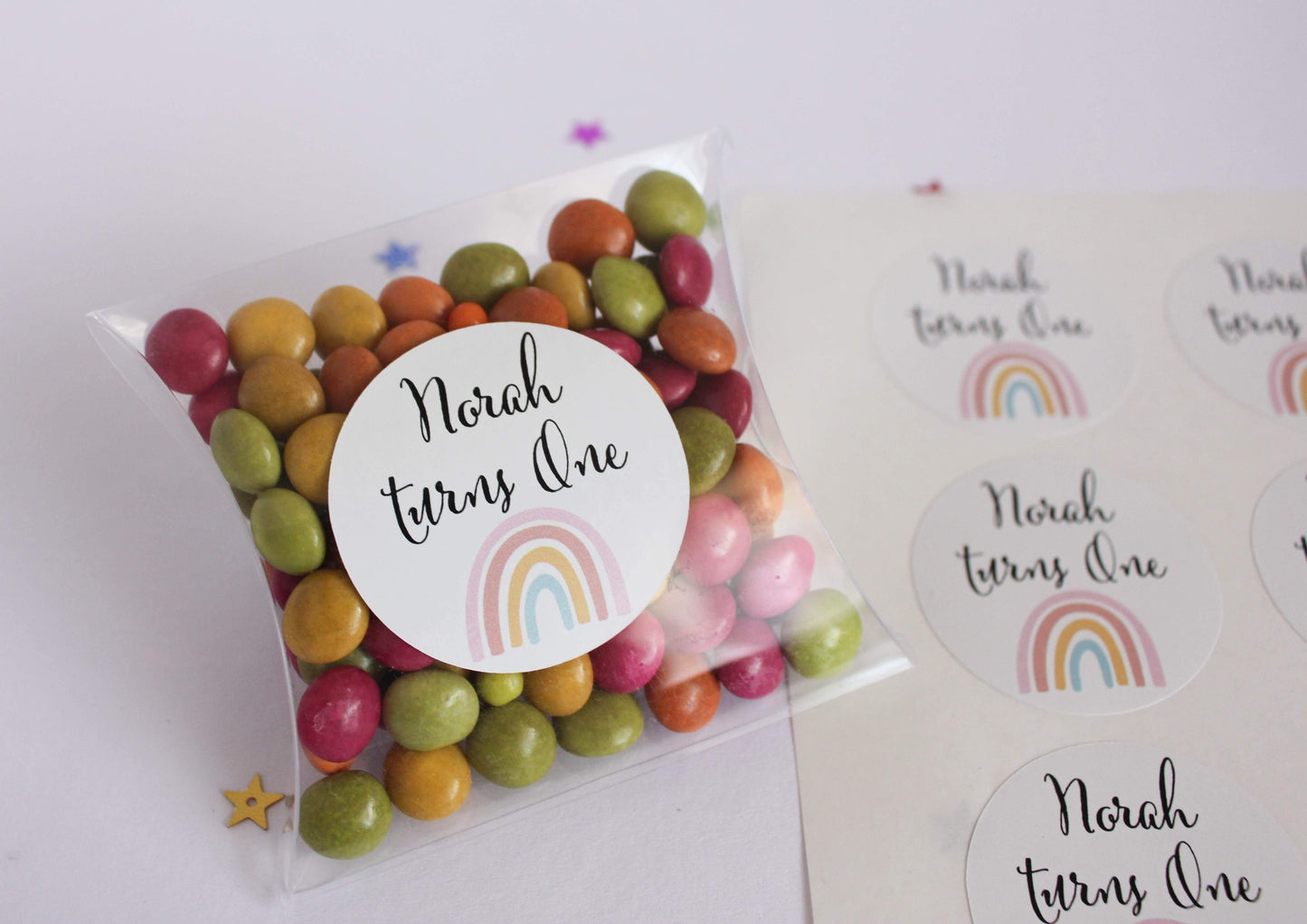 E&L Designs Natural Rainbow Stickers