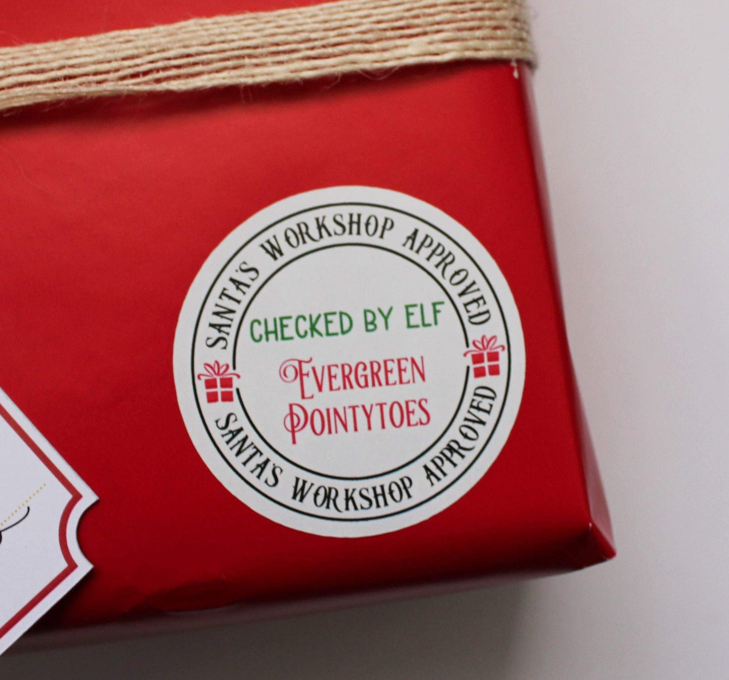 E&L Designs North Pole Stamp & Elf Approved Sticker Set