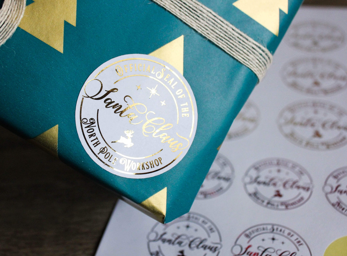 E&L Designs Official Foiled North Pole Seal Stickers