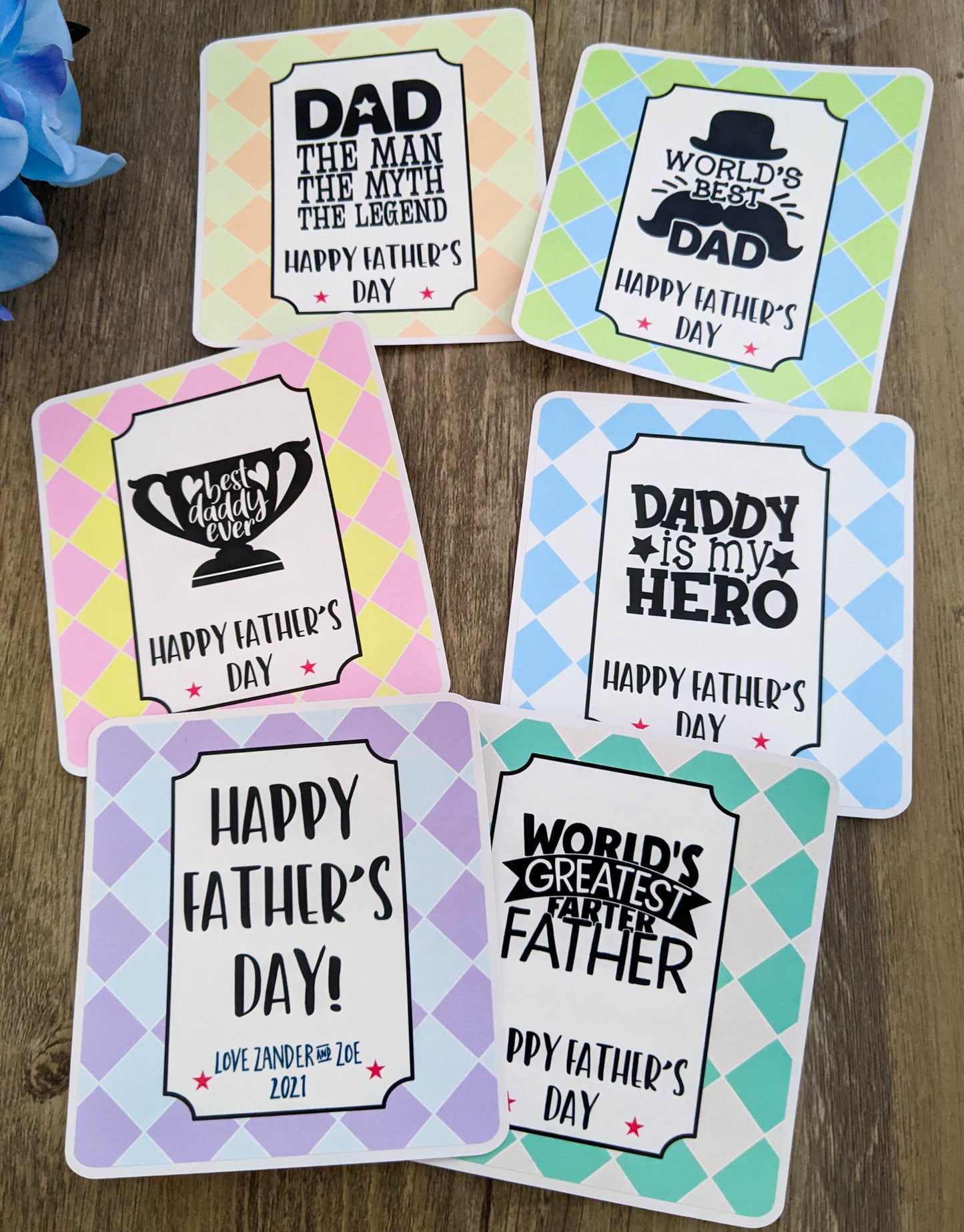 E&L Designs Personalised Beer Bottle Labels - Father's Day