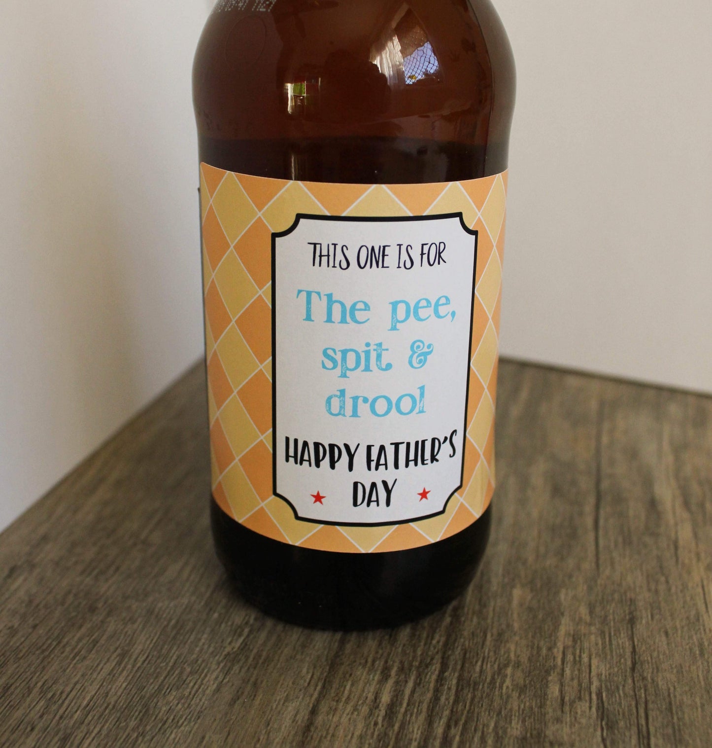 E&L Designs Personalised Beer Bottle Labels - First Father's Day