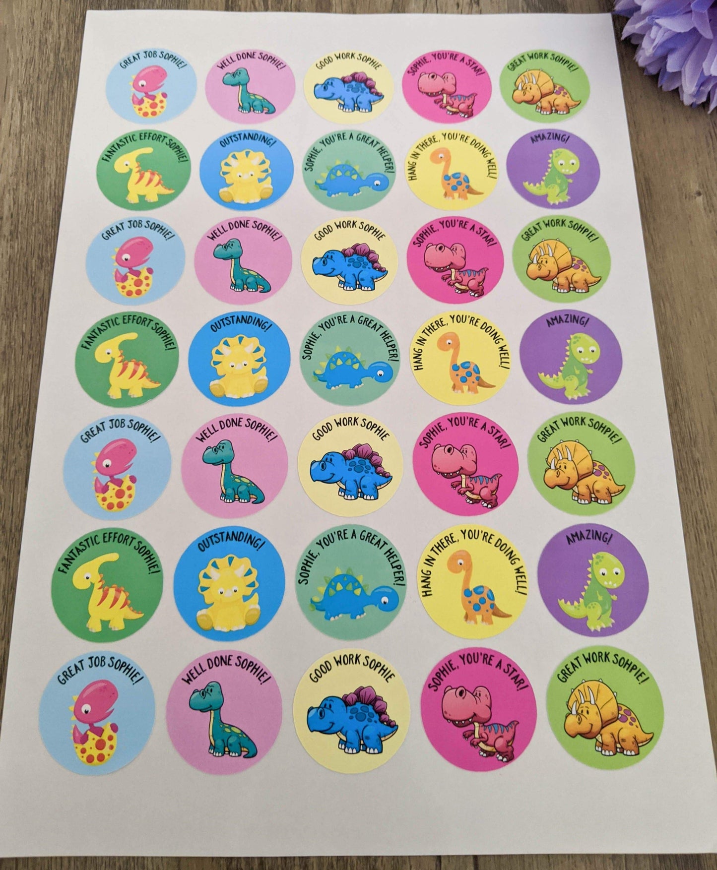 E&L Designs Personalised Homeschool Stickers