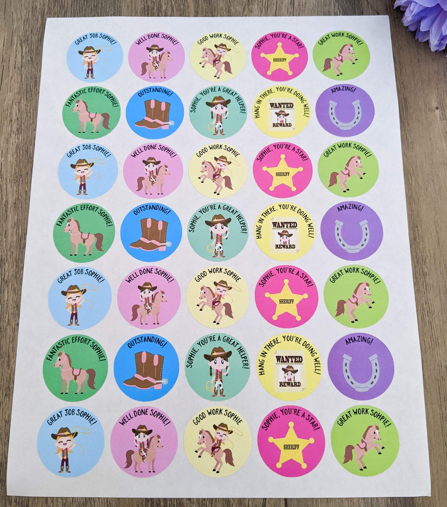 E&L Designs Personalised Homeschool Stickers