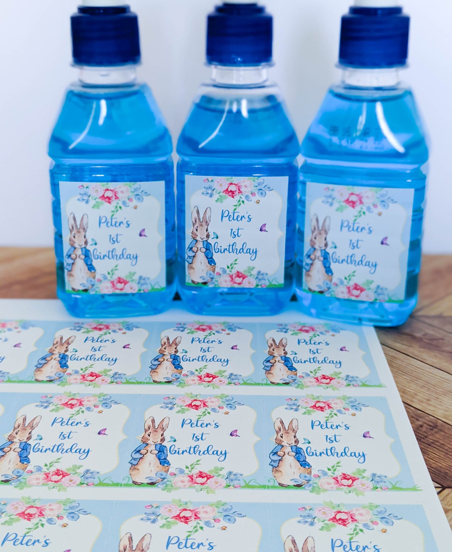 E&L Designs Peter Rabbit Pop Top Labels