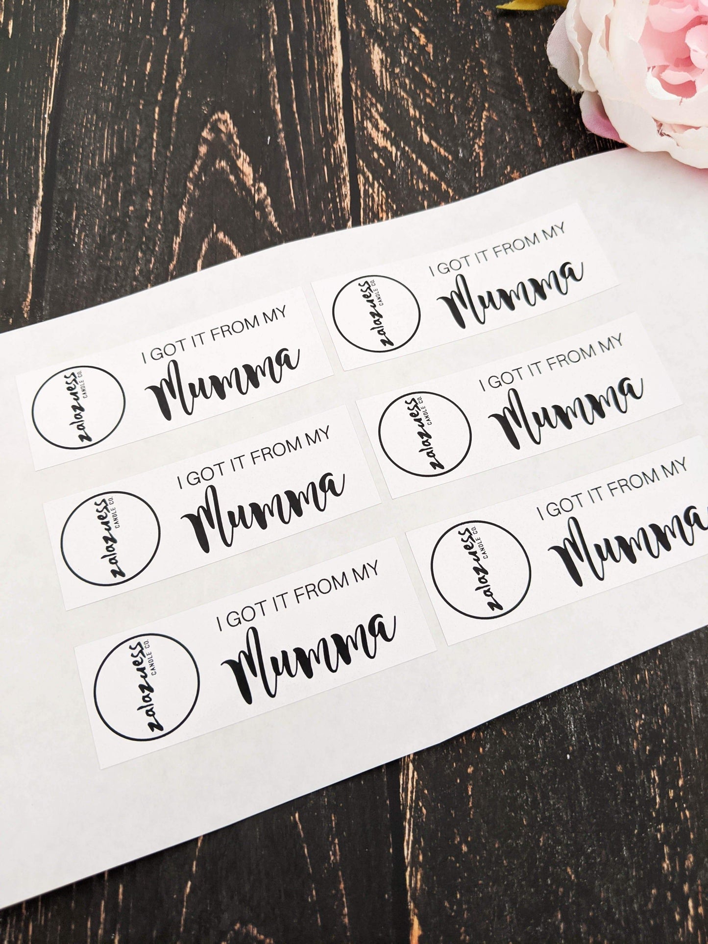 E&L Designs Printed Business Logo Stickers
