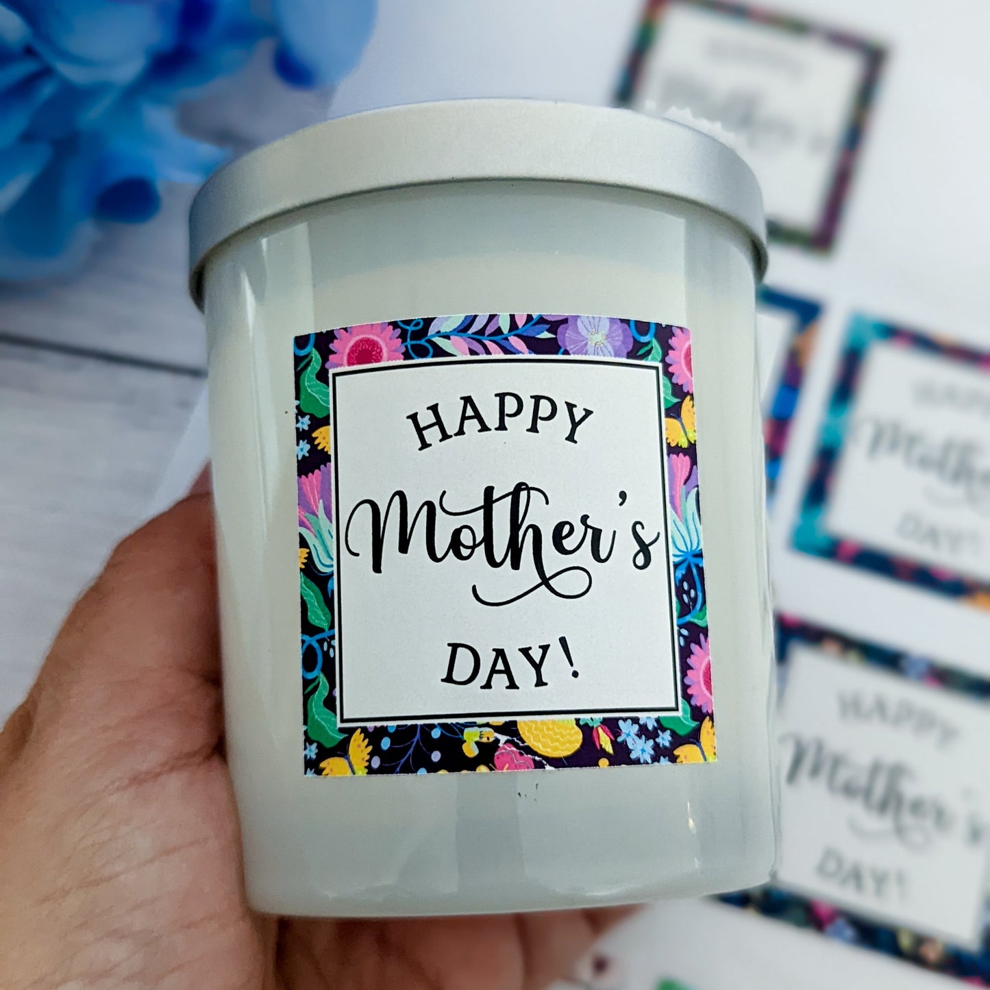 E&L Designs Printed Mother's Day Stickers, Square