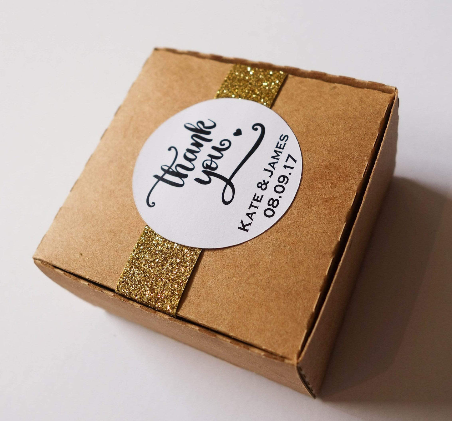 E&L Designs Printed Thank You Wedding Stickers